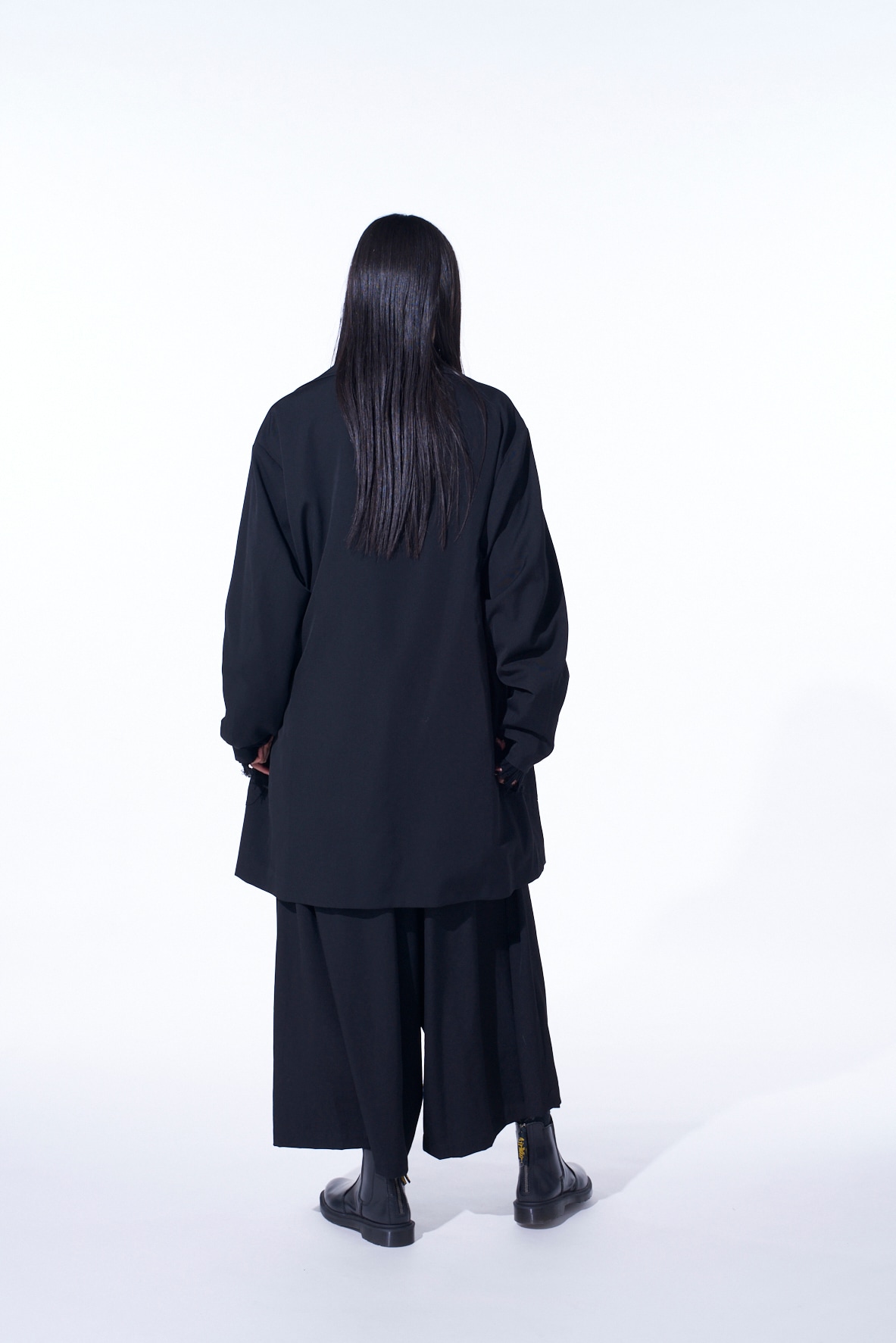 【11/21～11/25 Y's OMOTESANDO 先行販売】WASHER WOOL GABARDINE OPEN COLLAR TOPPER BLOUSON