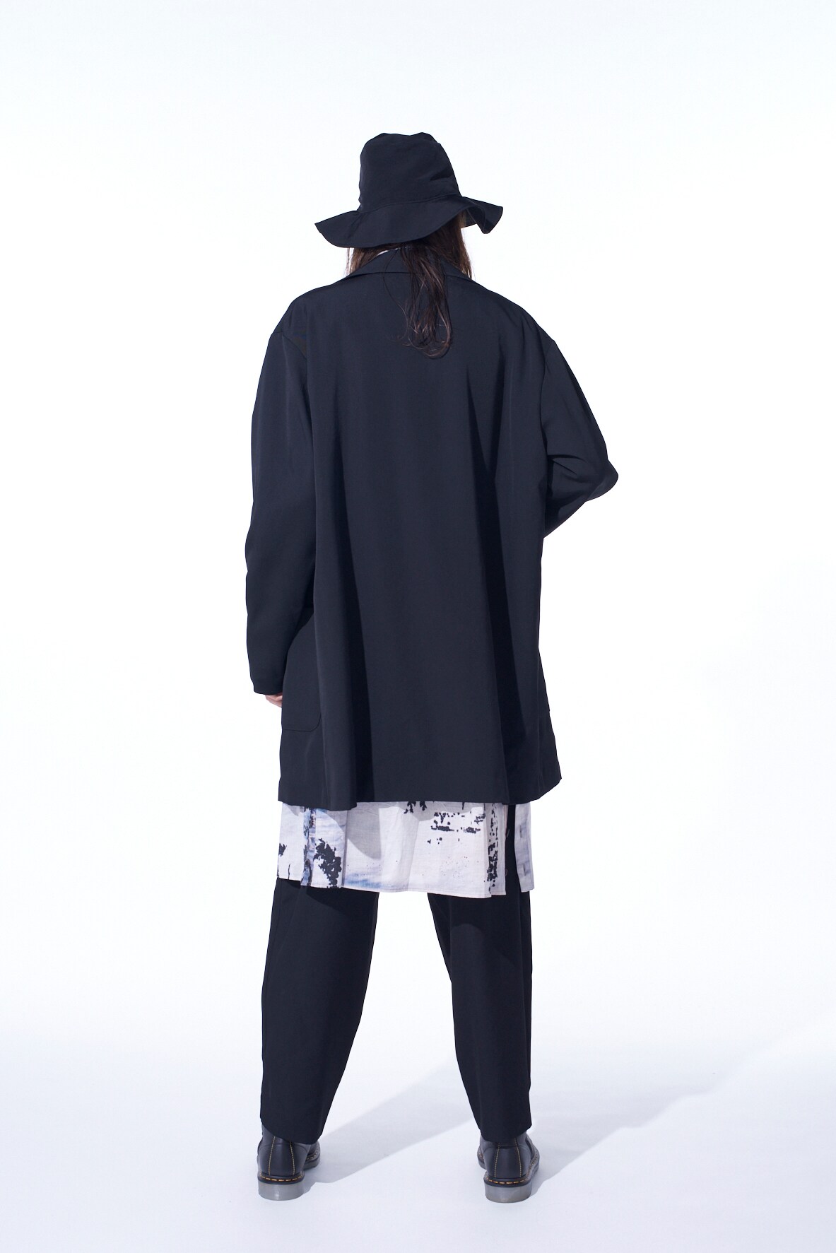 【11/21～11/25 Y's OMOTESANDO 先行販売】WASHER WOOL GABARDINE OPEN COLLAR TOPPER BLOUSON