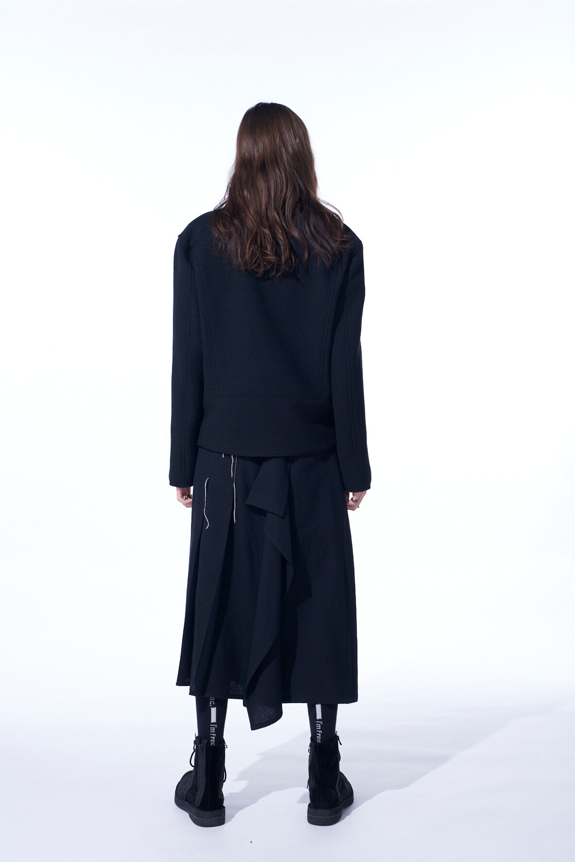 【11/21～11/25 Y's OMOTESANDO 先行販売】DOUBLE-WEAVE MELTON OVERSIZED MOTORCYCLE JACKET