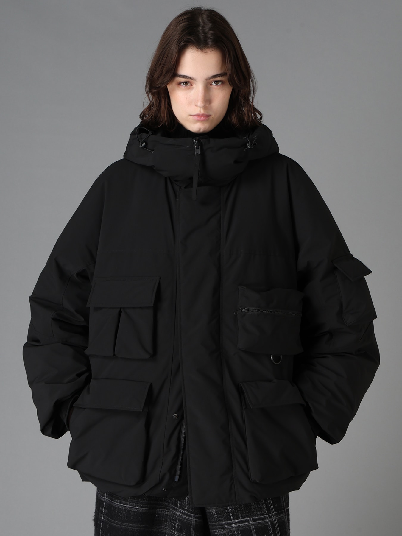 S'YTE X TAION REVERSIBLE UTILITY DOWN JACKET