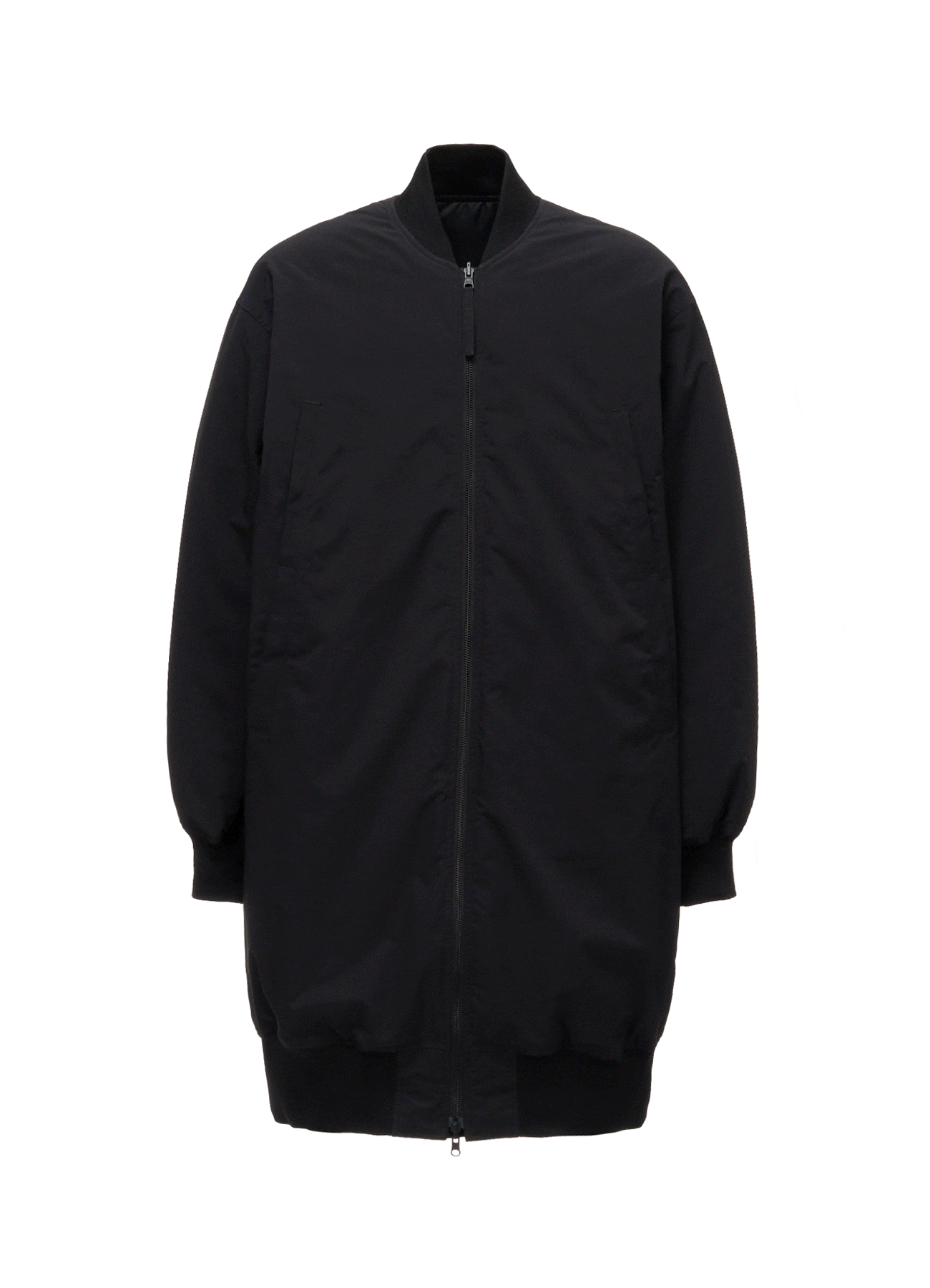 S'YTE X TAION REVERSIBLE EMBROIDERED LONG BOMBER JACKET