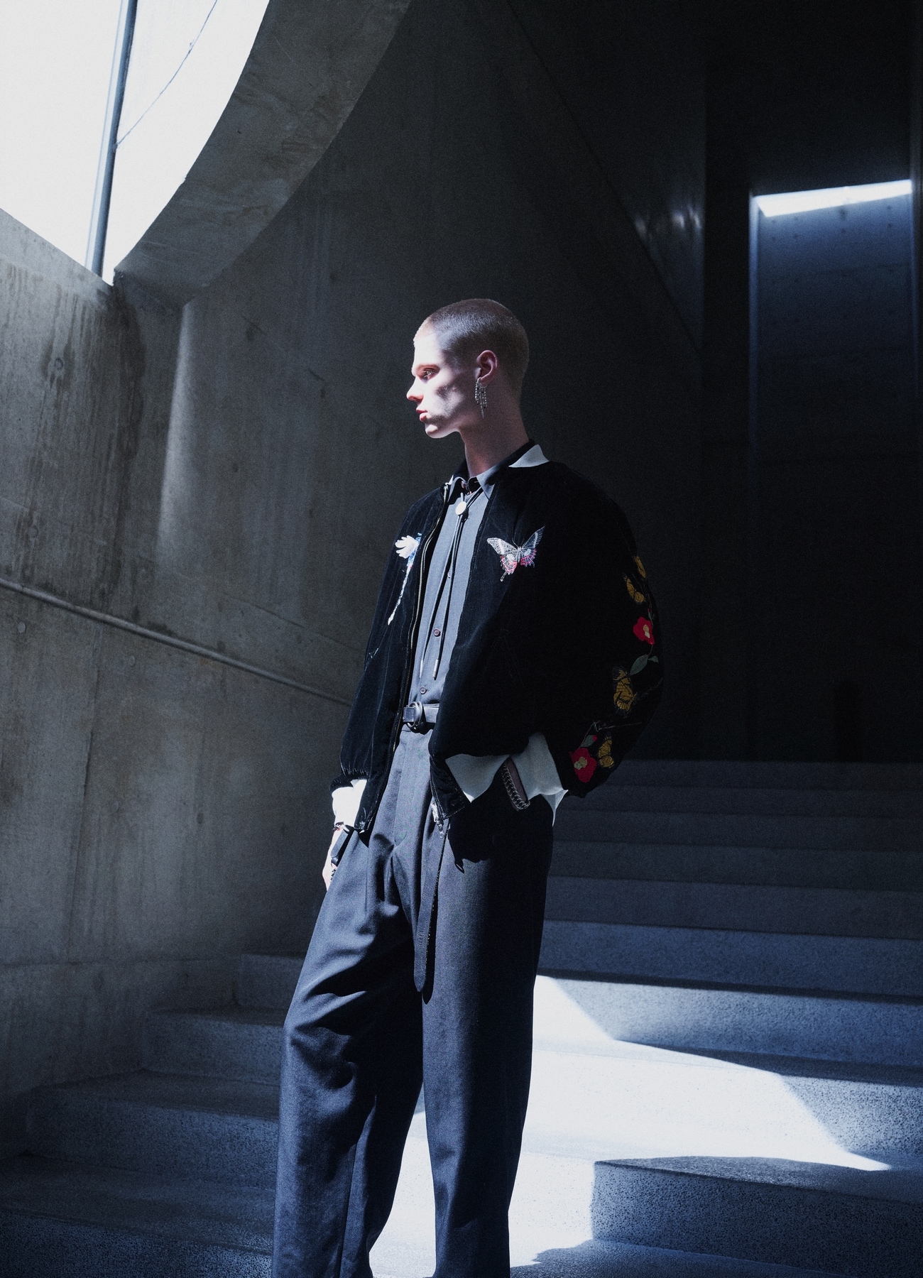 S'YTE X TAION EMBROIDERY REVERSIBLE BOMBER JACKET-S'YTE TOKYO