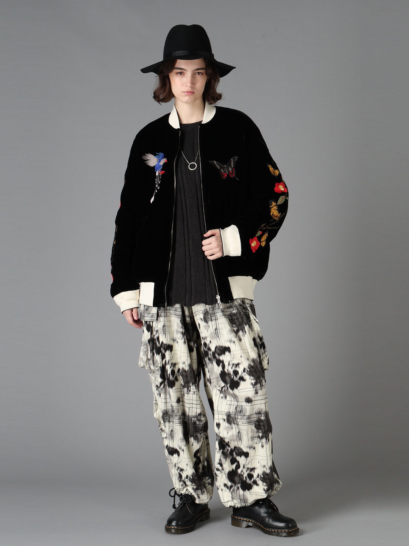 S'YTE X TAION EMBROIDERY REVERSIBLE BOMBER JACKET-S'YTE TOKYO