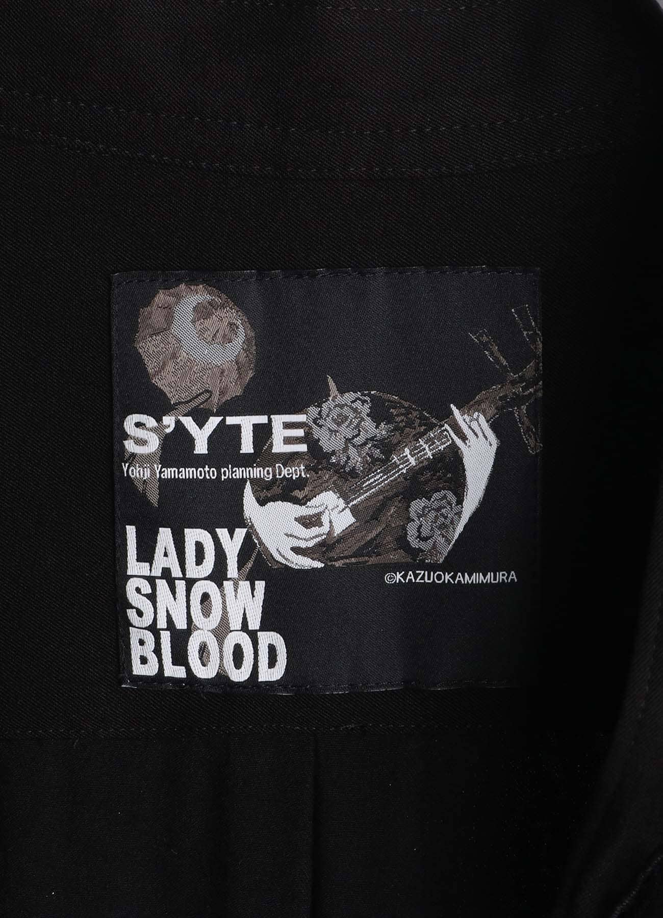 【3/19 12:00 Release】S'YTE X KAZUO KAMIMURA-LADY SNOWBLOOD PRINT LAYERED-FRONT SHIRT