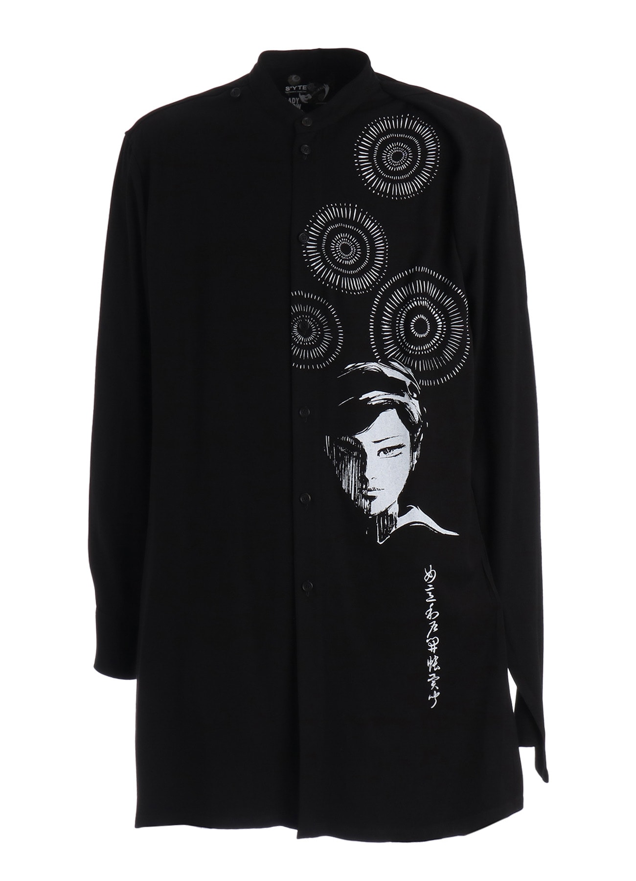 【3/19 12:00 Release】S'YTE X KAZUO KAMIMURA-LADY SNOWBLOOD PRINT LAYERED-FRONT SHIRT