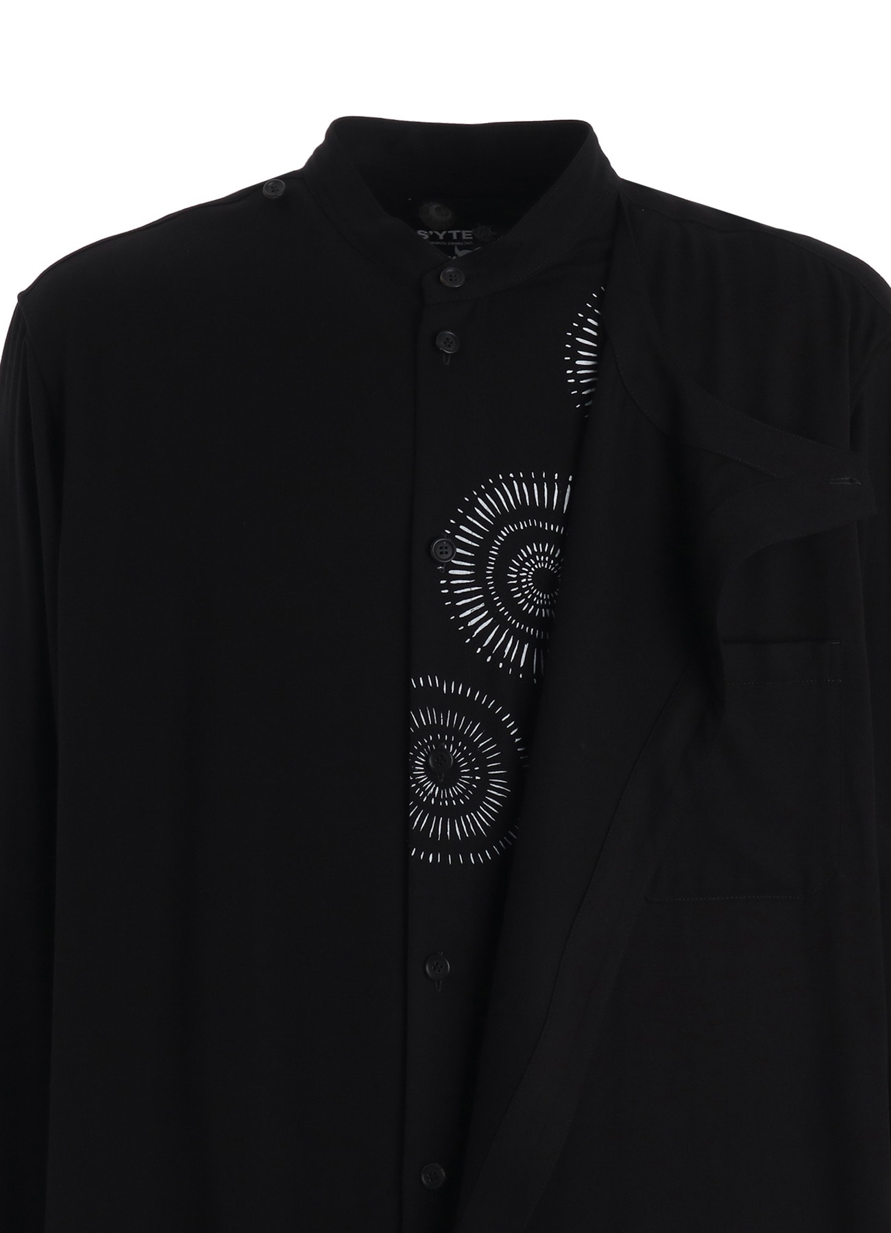 【3/19 12:00 Release】S'YTE X KAZUO KAMIMURA-LADY SNOWBLOOD PRINT LAYERED-FRONT SHIRT