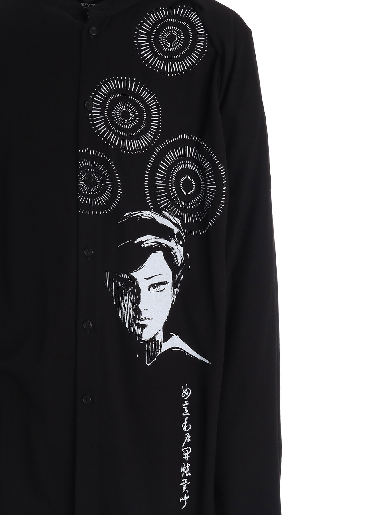 【3/19 12:00 Release】S'YTE X KAZUO KAMIMURA-LADY SNOWBLOOD PRINT LAYERED-FRONT SHIRT