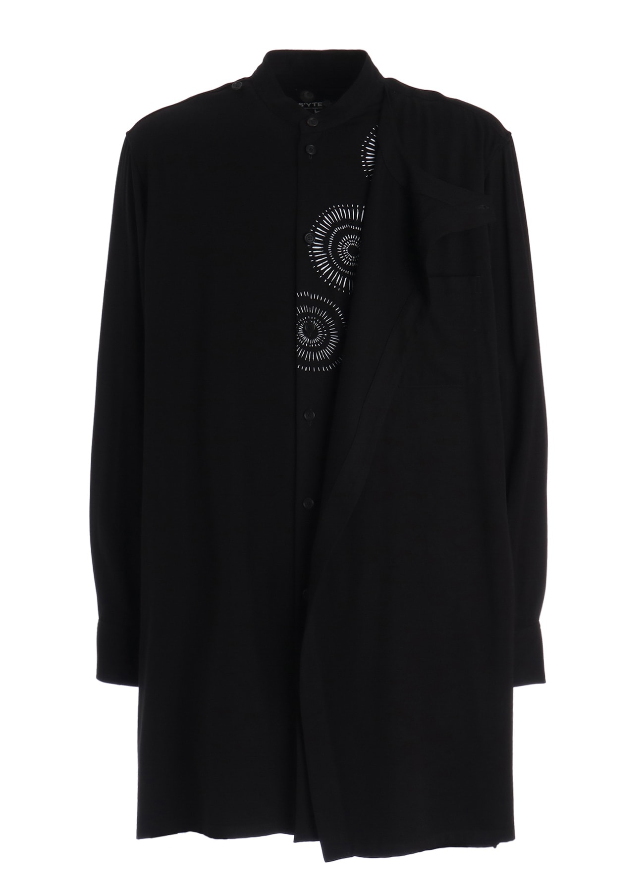 【3/19 12:00 Release】S'YTE X KAZUO KAMIMURA-LADY SNOWBLOOD PRINT LAYERED-FRONT SHIRT