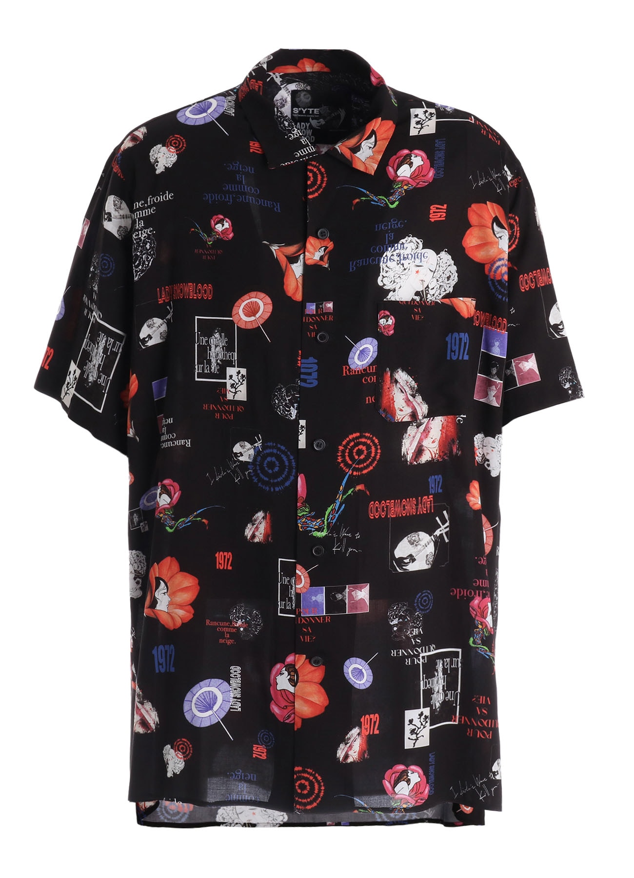 【3/19 12:00 Release】S'YTE X KAZUO KAMIMURA-ICONIC CHARACTER ALL-OVER PRINT SHORT-SLEEVE SHIRT