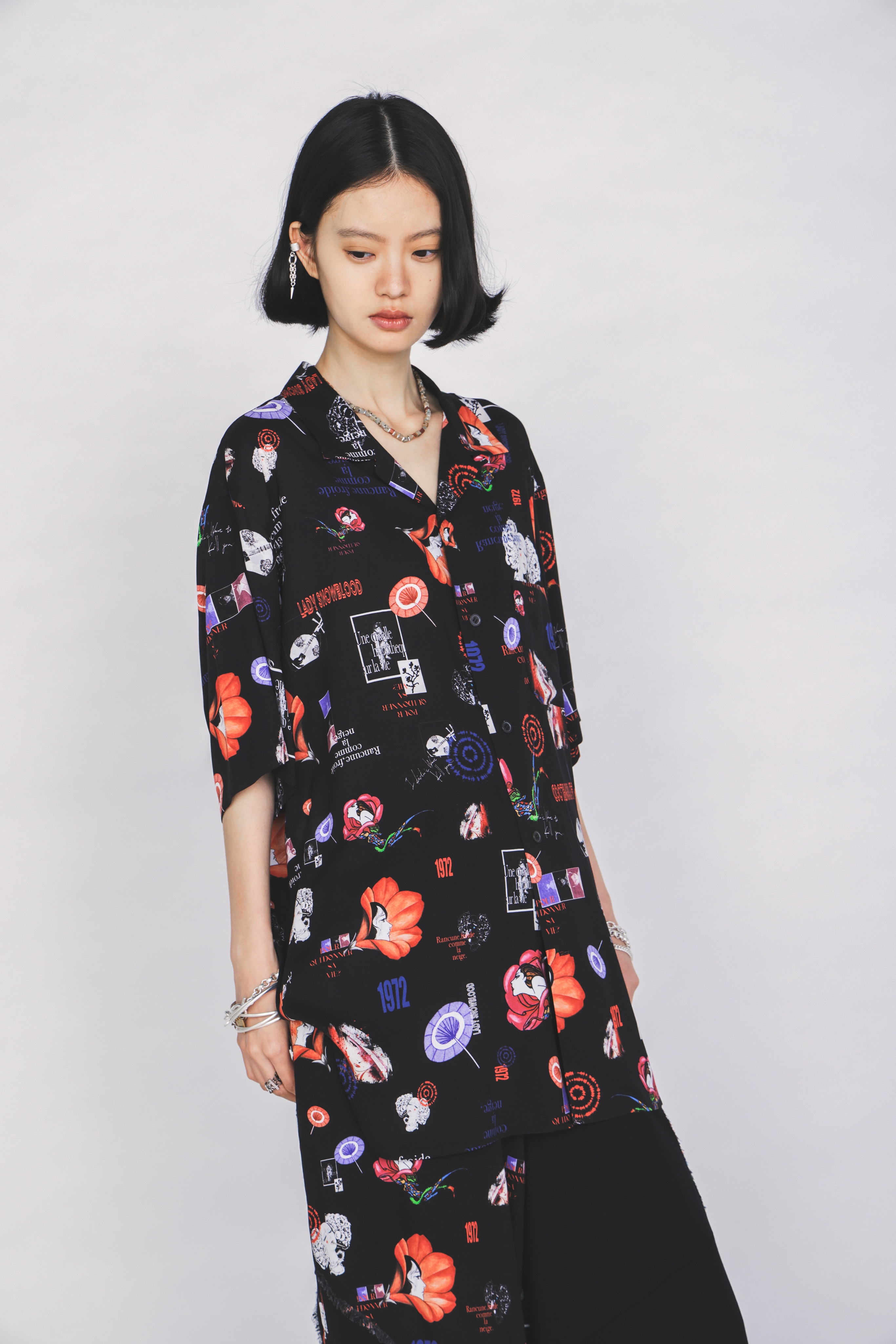 【3/19 12:00 Release】S'YTE X KAZUO KAMIMURA-ICONIC CHARACTER ALL-OVER PRINT SHORT-SLEEVE SHIRT