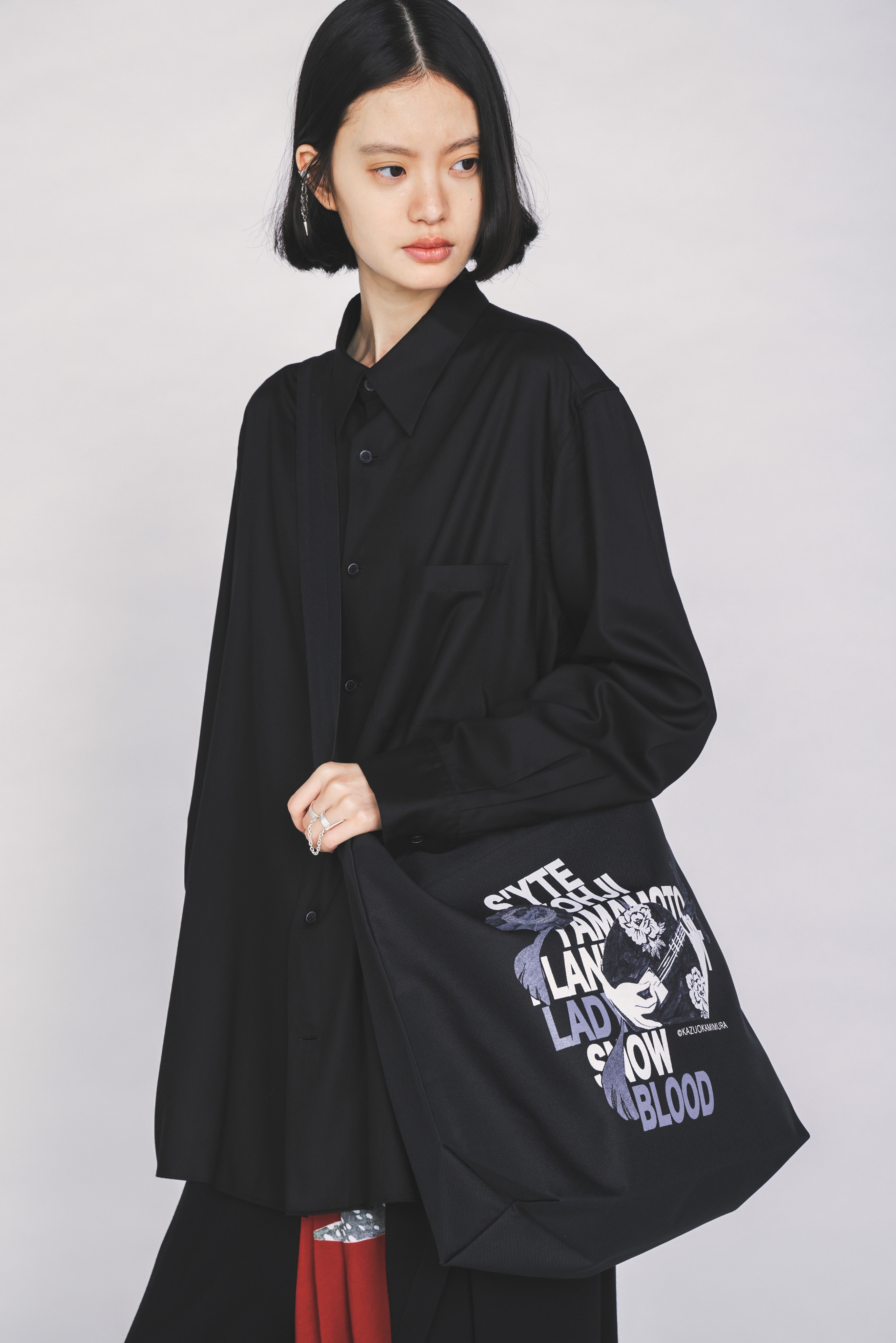 【3/19 12:00 Release】S'YTE X KAZUO KAMIMURA-LADY SNOWBLOOD DOUBLE-SIDED PRINT TOTE BAG