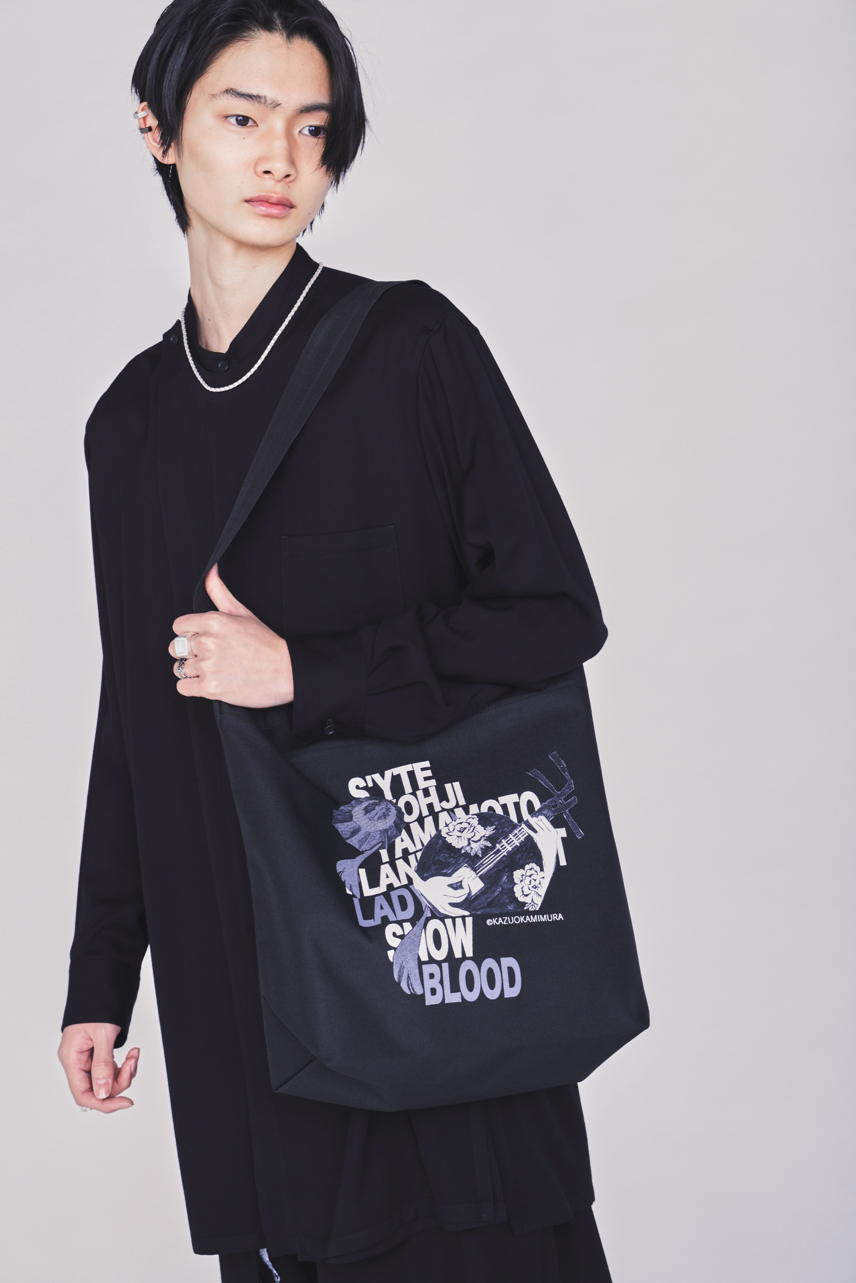 【3/19 12:00 Release】S'YTE X KAZUO KAMIMURA-LADY SNOWBLOOD DOUBLE-SIDED PRINT TOTE BAG