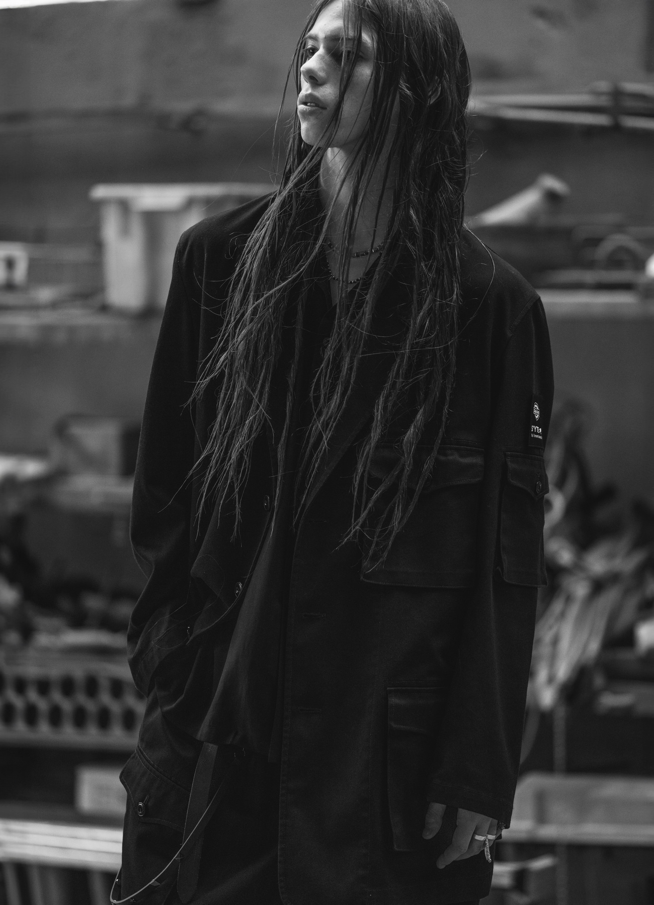 S'YTE × DICKIES-WORK-DETAIL JACKET WITH THREE FLAP POCKETS