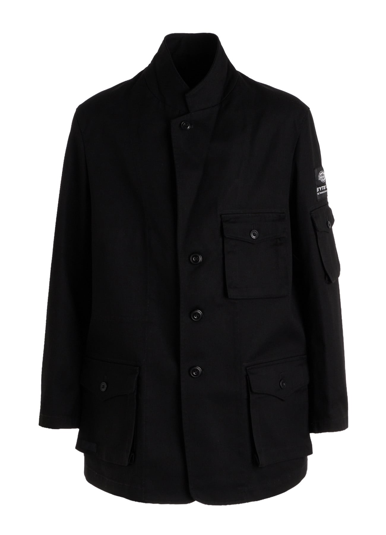 S'YTE × DICKIES-WORK-DETAIL JACKET WITH THREE FLAP POCKETS(S Black