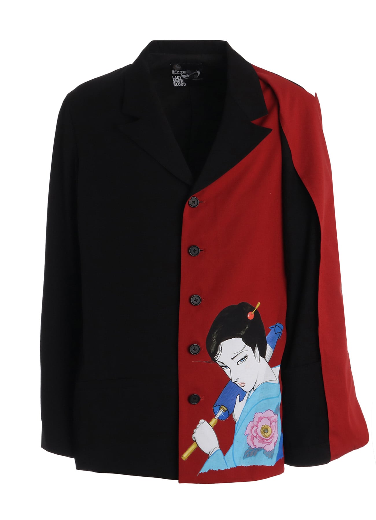 【3/19 12:00 Release】S'YTE X KAZUO KAMIMURA-LADY SNOWBLOOD PRINT DOUBLE-LAYER JACKET