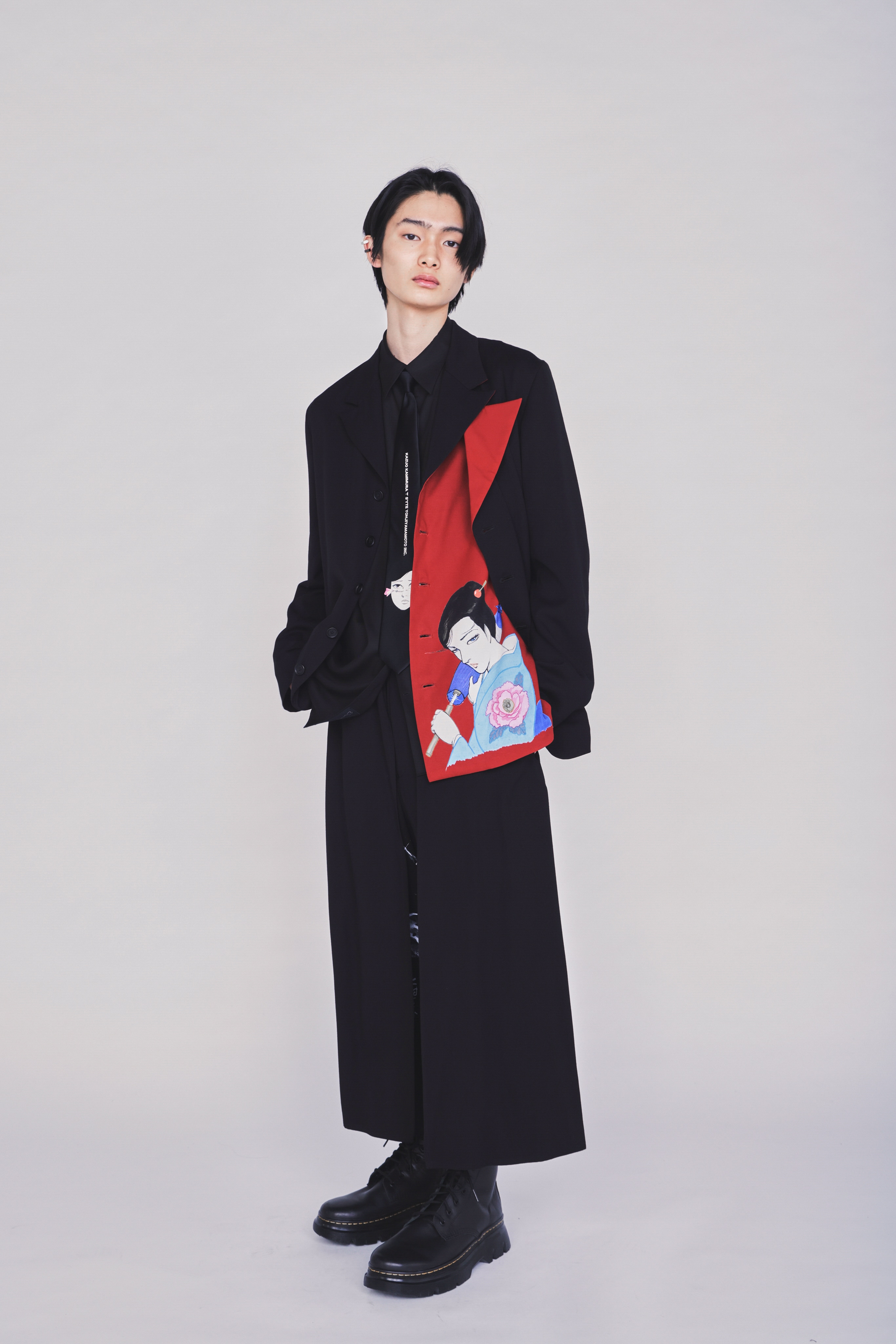 【3/19 12:00 Release】S'YTE X KAZUO KAMIMURA-LADY SNOWBLOOD PRINT DOUBLE-LAYER JACKET