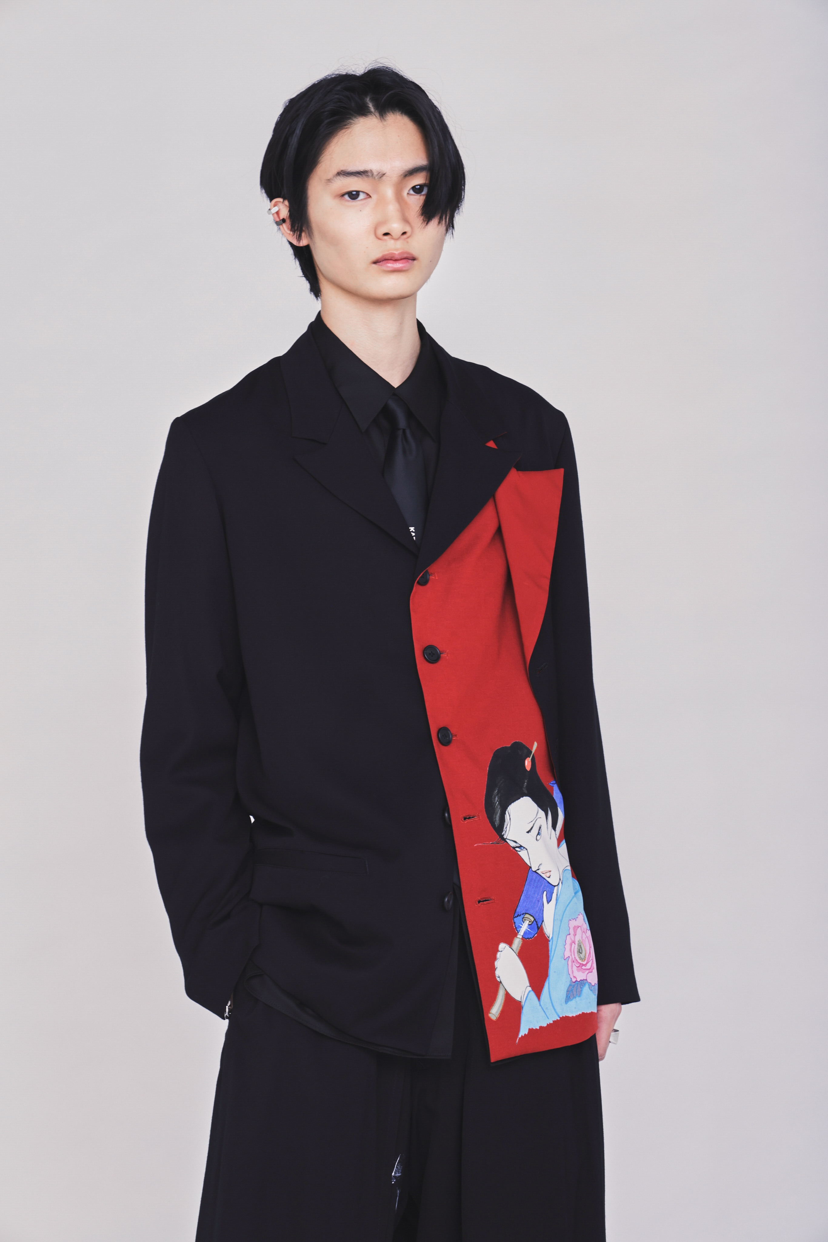 【3/19 12:00 Release】S'YTE X KAZUO KAMIMURA-LADY SNOWBLOOD PRINT DOUBLE-LAYER JACKET