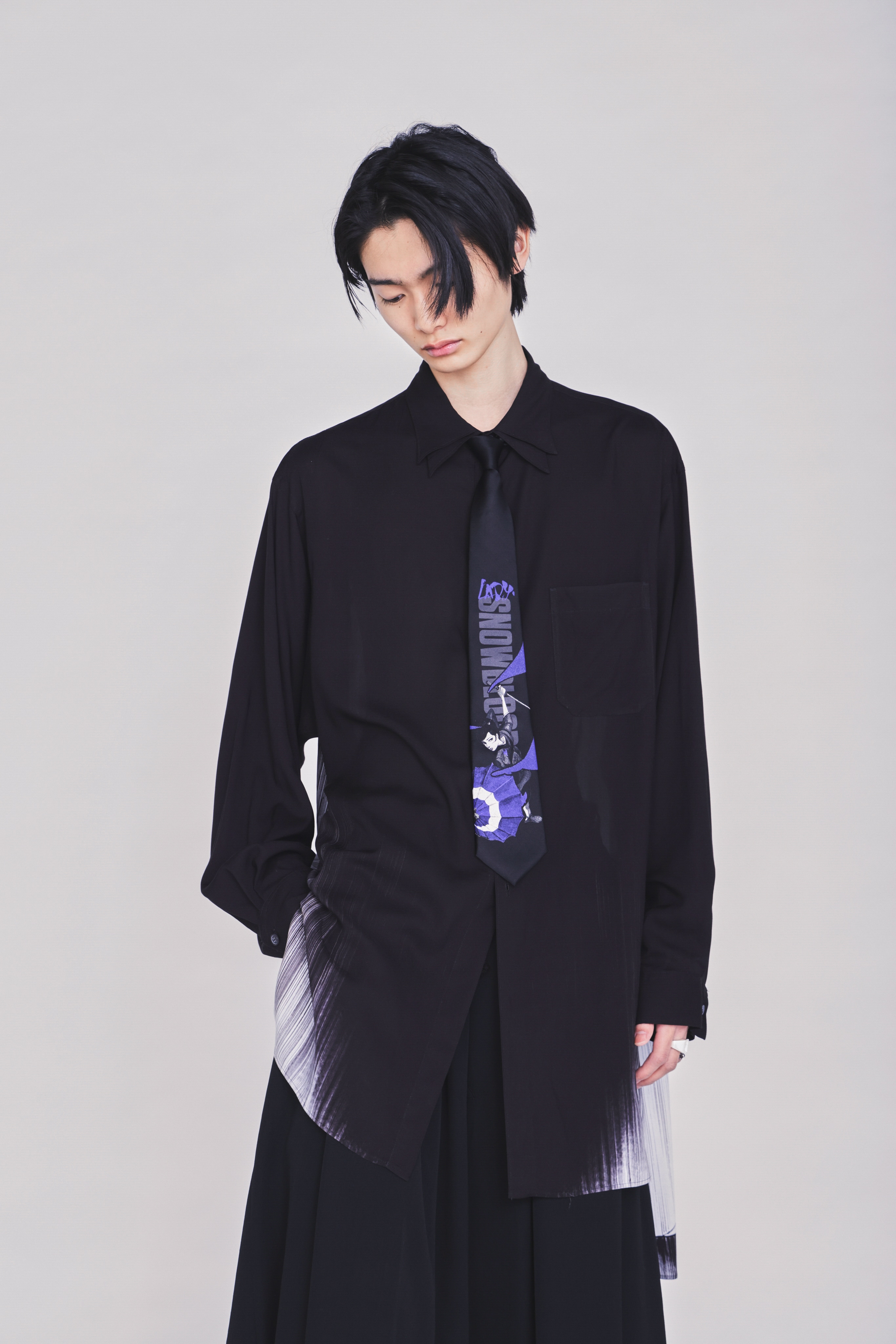 【3/19 12:00 Release】S'YTE X KAZUO KAMIMURA-LADY SNOWBLOOD PRINT NECKTIE