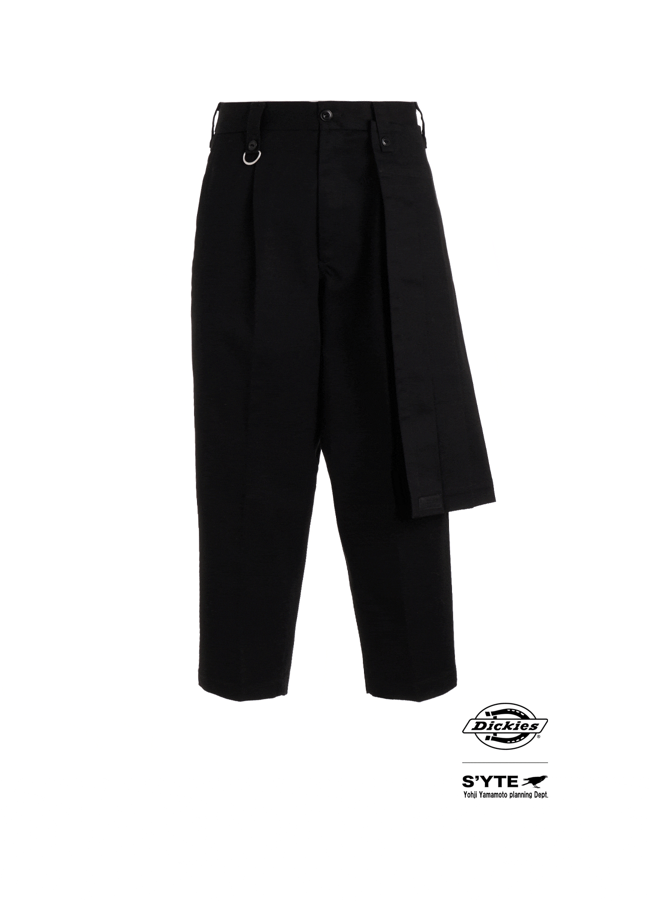 S'YTE × DICKIES-STRAIGHT PANTS WITH A REMOVABLE WRAP PANEL