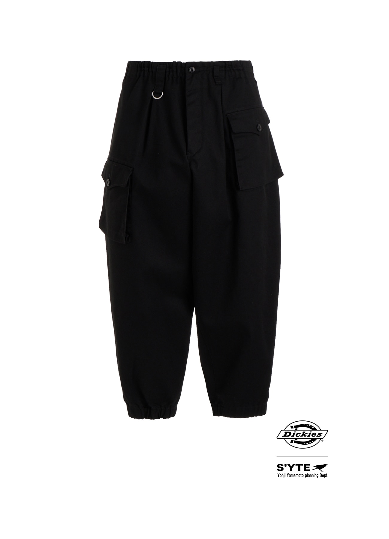 S'YTE × DICKIES-ASYMMETRIC FLAP-POCKET TAPERED PANTS