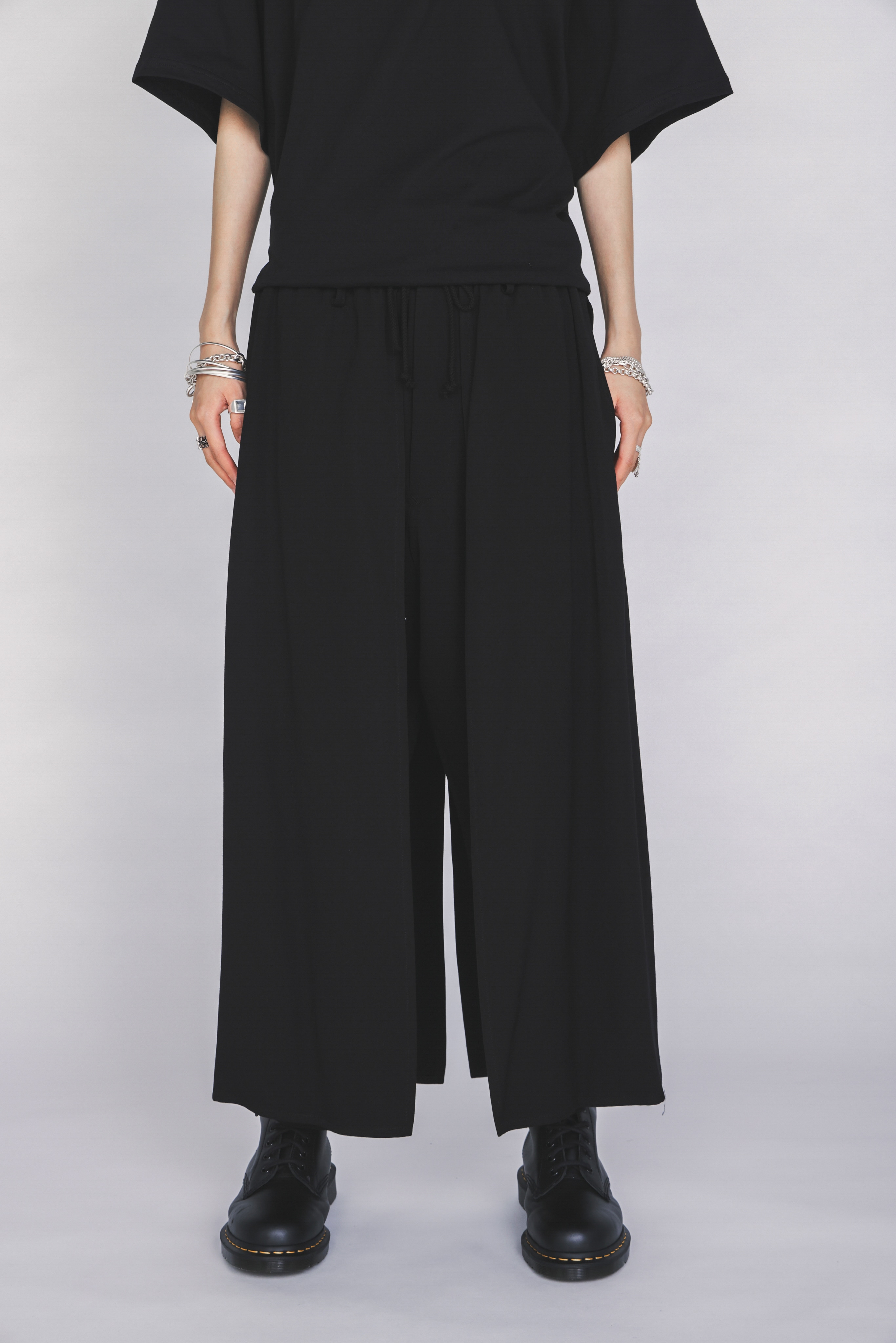 【3/19 12:00 Release】S'YTE X KAZUO KAMIMURA-LADY SNOWBLOOD PRINT DOUBLE-LAYER PANTS