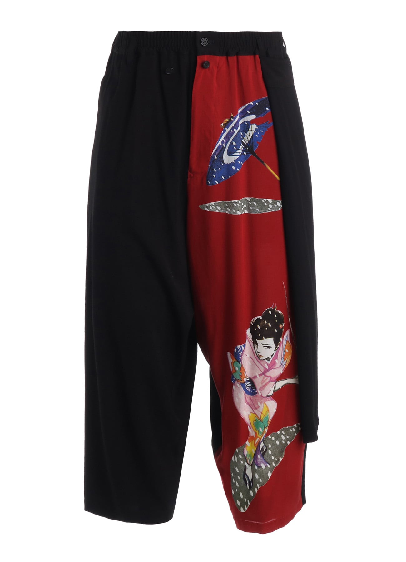 【3/19 12:00 Release】S'YTE X KAZUO KAMIMURA-LADY SNOWBLOOD PRINT WRAP PANTS