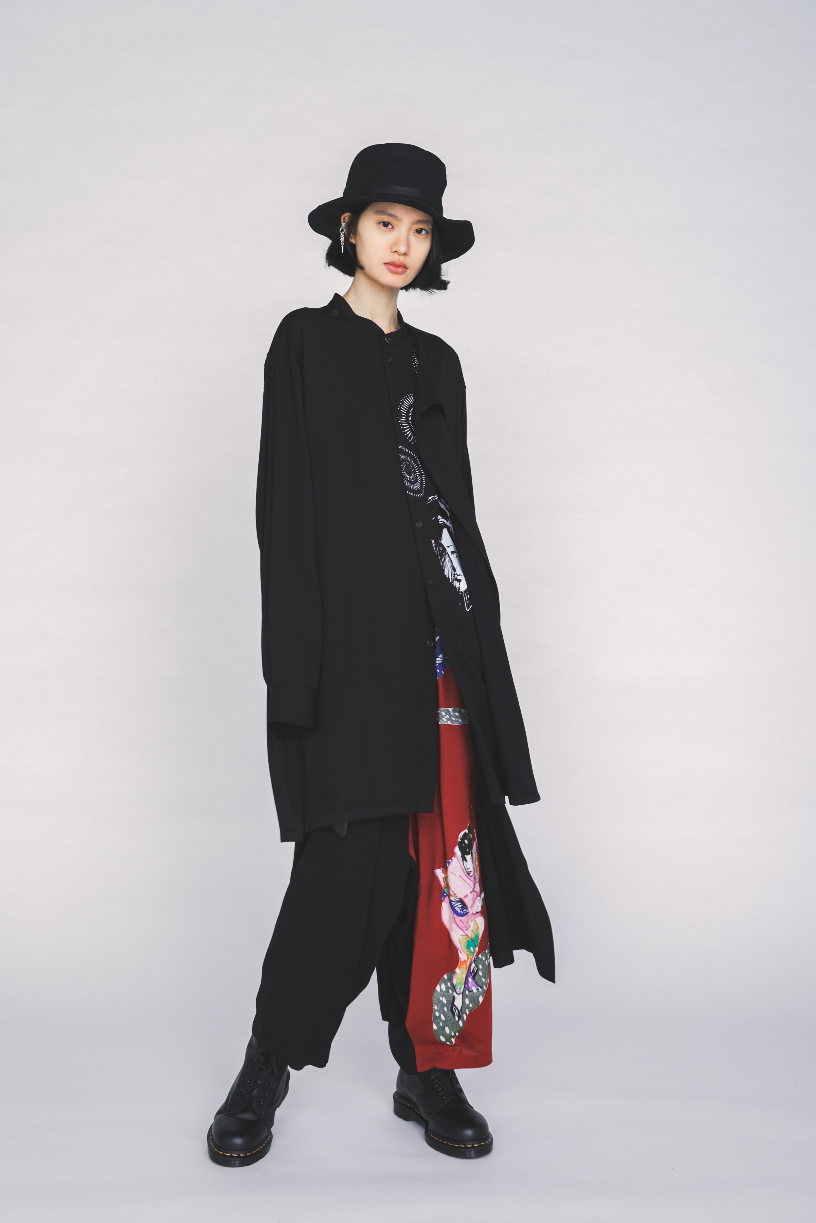 【3/19 12:00 Release】S'YTE X KAZUO KAMIMURA-LADY SNOWBLOOD PRINT WRAP PANTS