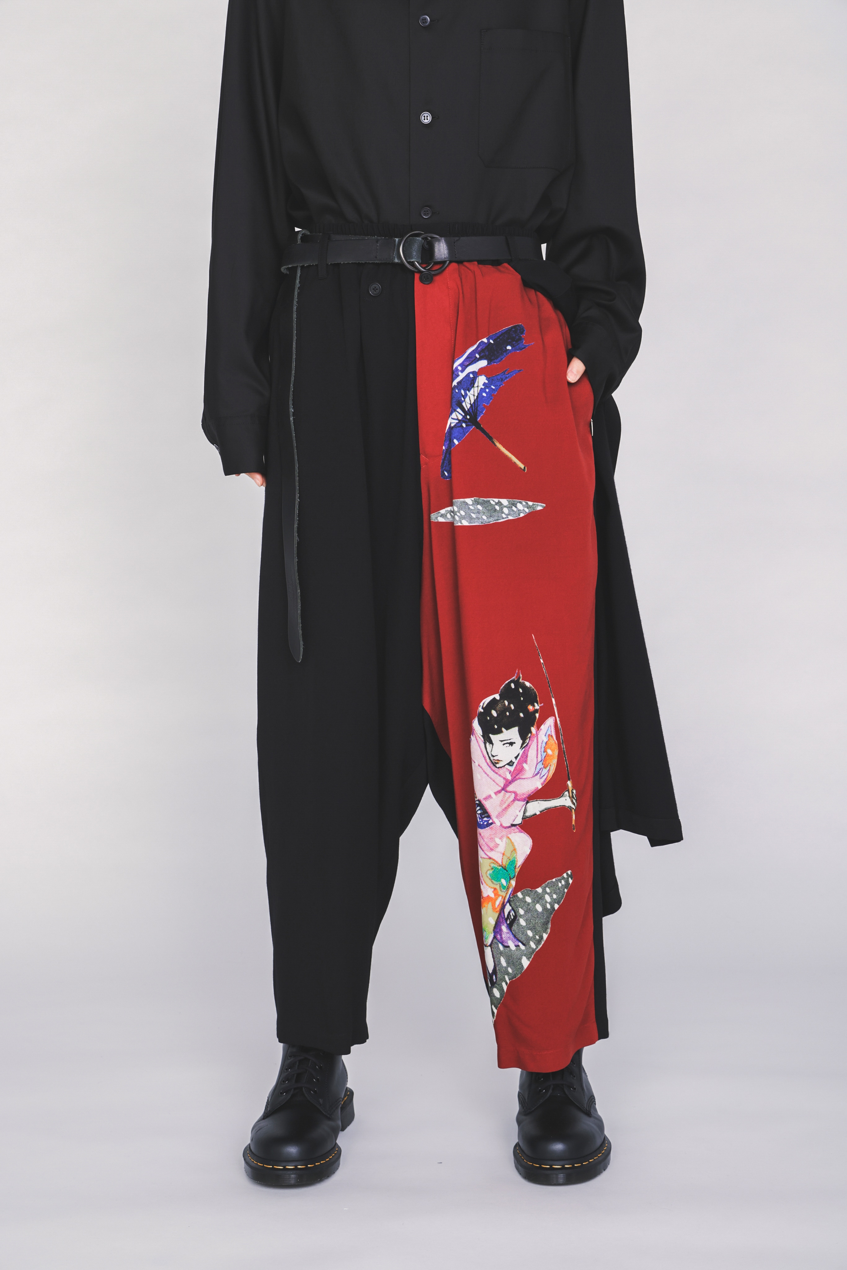 【3/19 12:00 Release】S'YTE X KAZUO KAMIMURA-LADY SNOWBLOOD PRINT WRAP PANTS