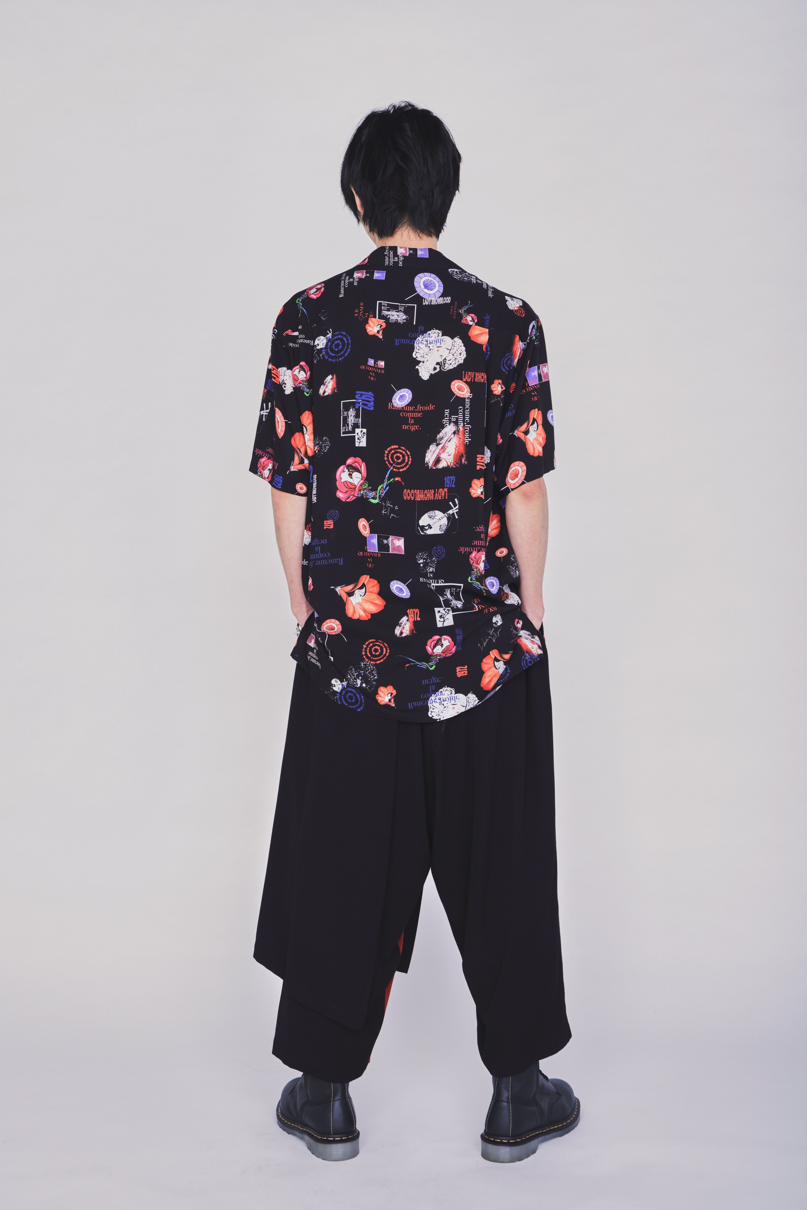 【3/19 12:00 Release】S'YTE X KAZUO KAMIMURA-LADY SNOWBLOOD PRINT WRAP PANTS