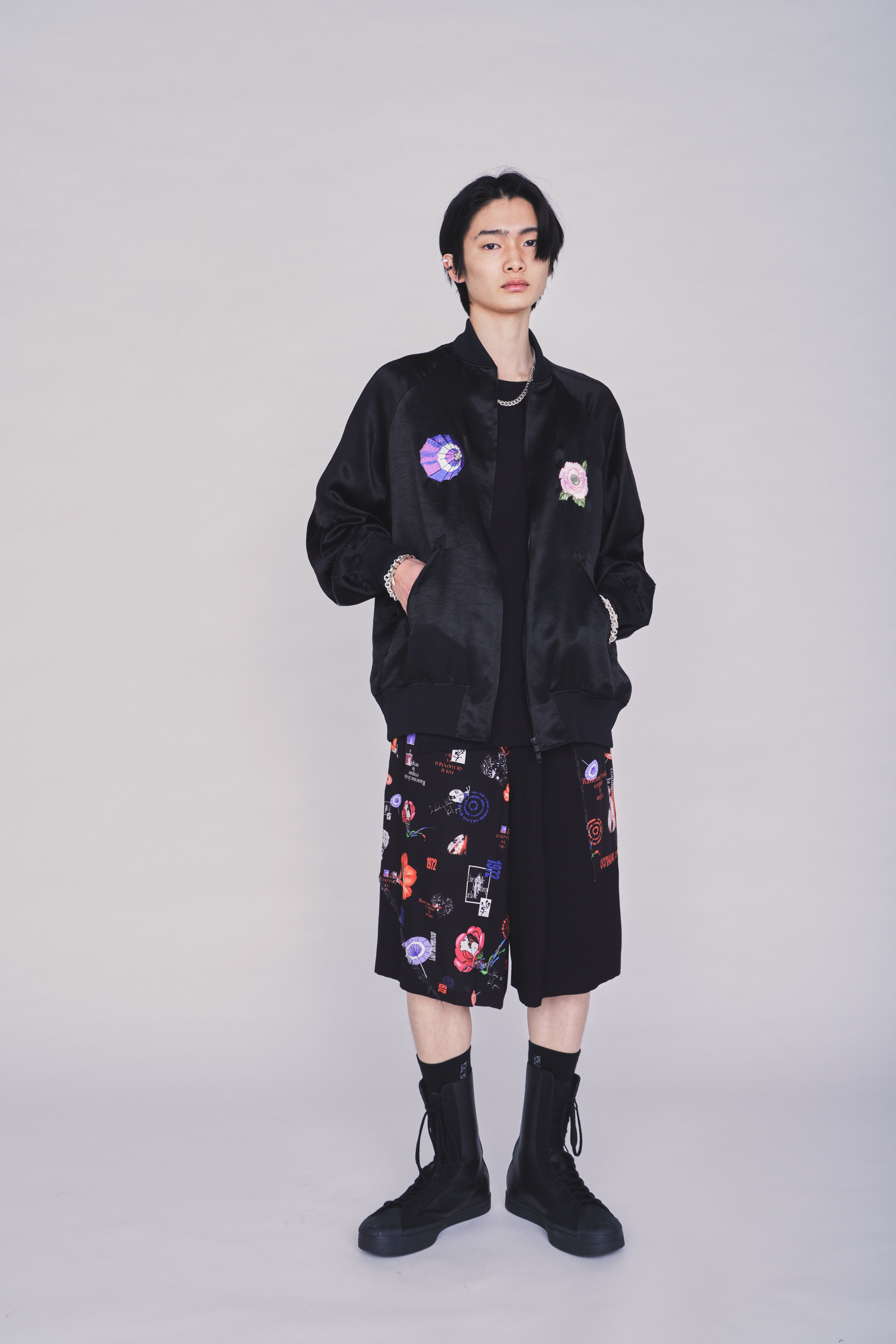 【3/19 12:00 Release】S'YTE X KAZUO KAMIMURA-ICONIC CHARACTER ALL-OVER PRINT SHORT PANTS