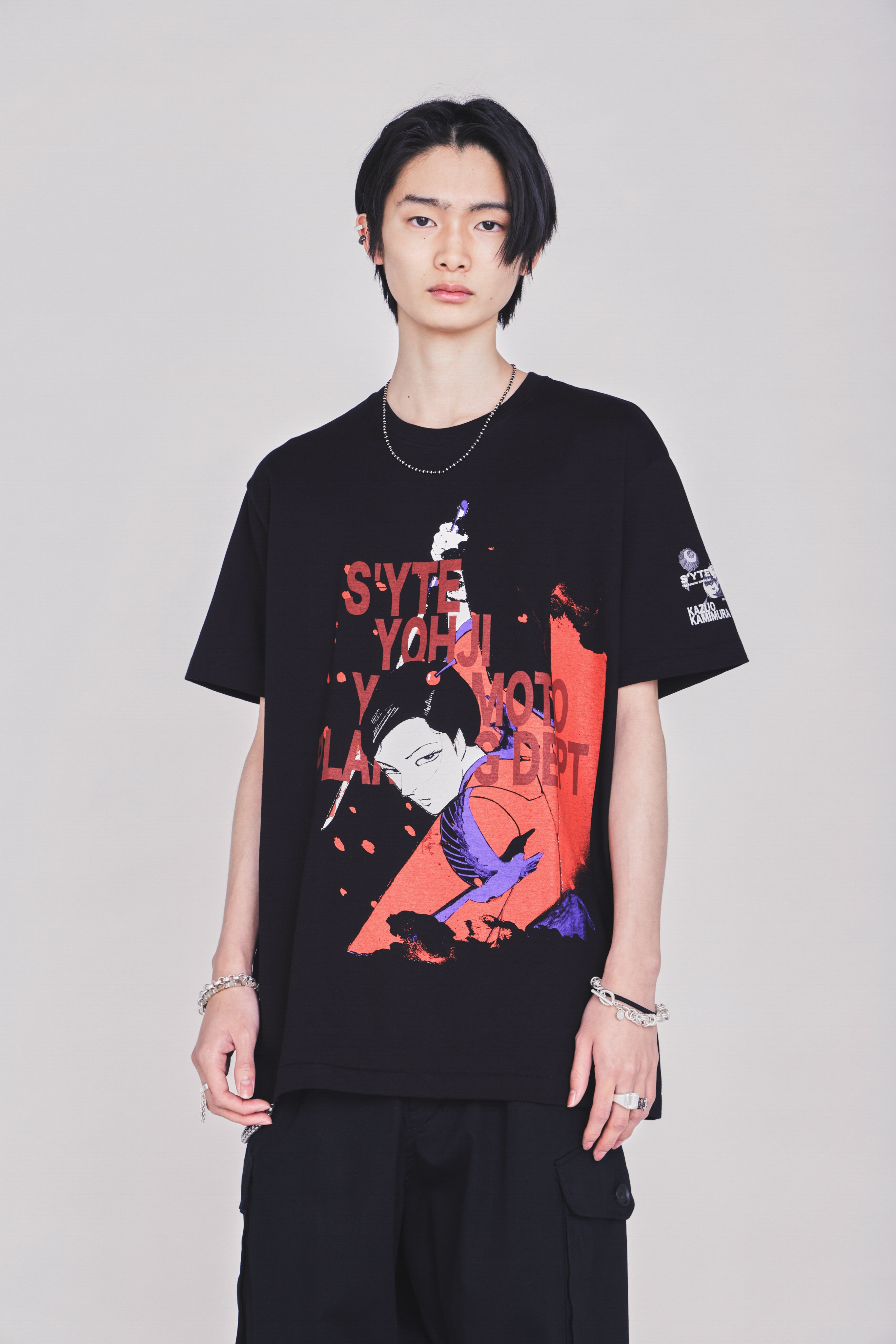 【3/19 12:00 Release】S'YTE X KAZUO KAMIMURA-LADY SNOWBLOOD PRINT T-SHIRT
