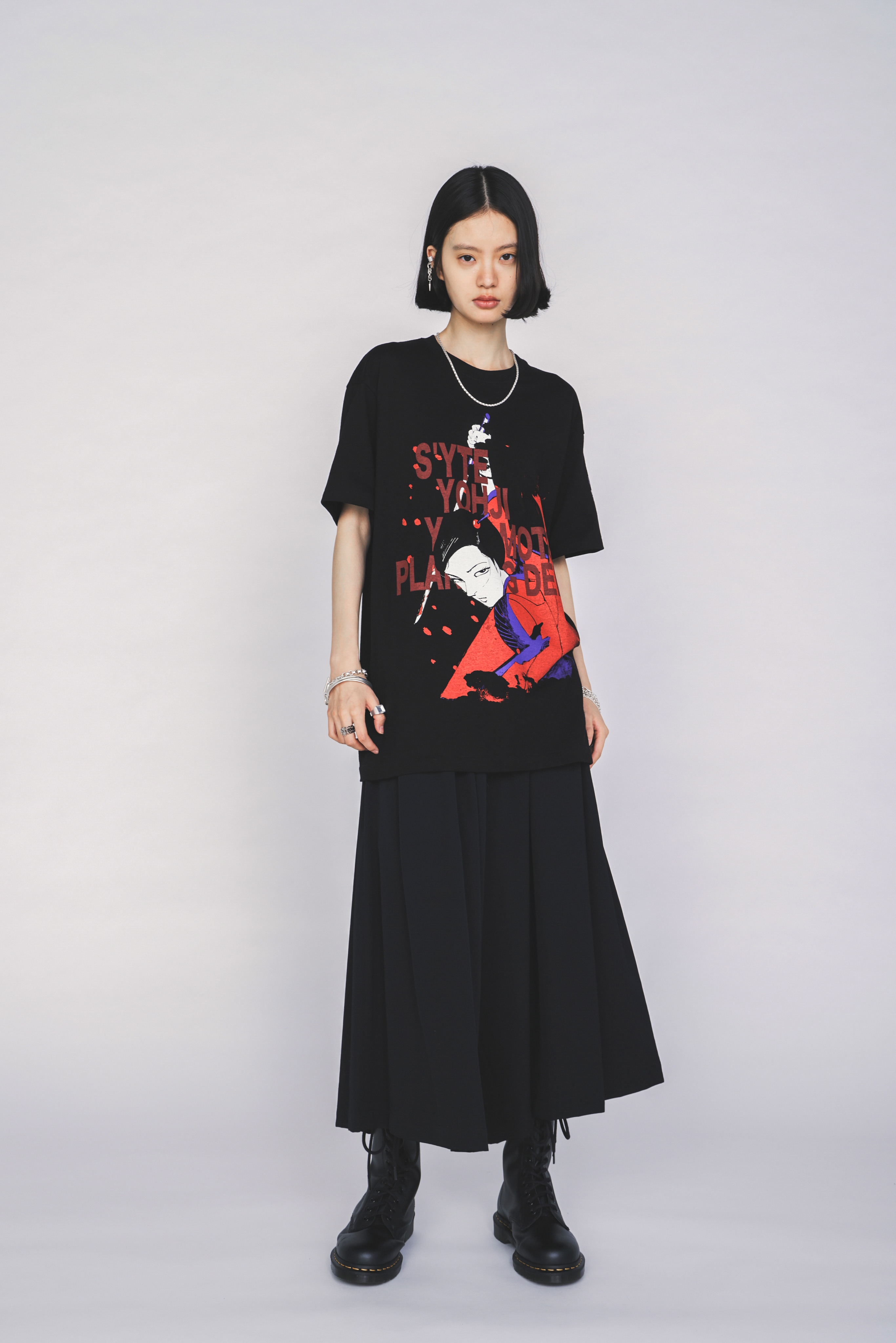 【3/19 12:00 Release】S'YTE X KAZUO KAMIMURA-LADY SNOWBLOOD PRINT T-SHIRT