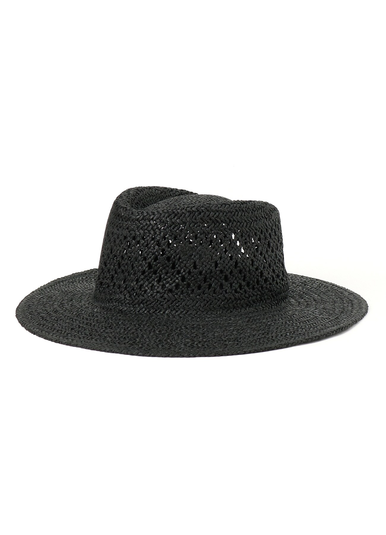 LONG BRIM STRAW HAT(FREE SIZE Black): S'YTE｜THE SHOP YOHJI YAMAMOTO