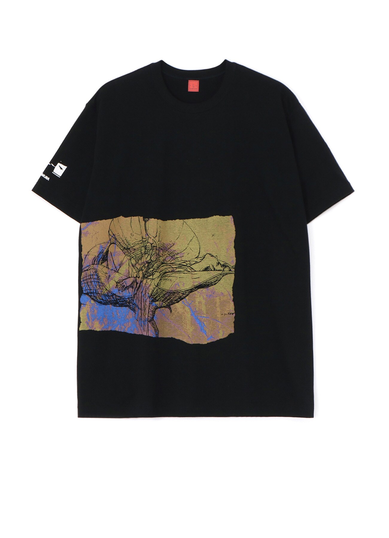 S'YTE x KAZUO KAMIMURA-幻の一枚絵- COTTON JERSEY T-SHIRT WITH PRINTED ILLUSTRATION