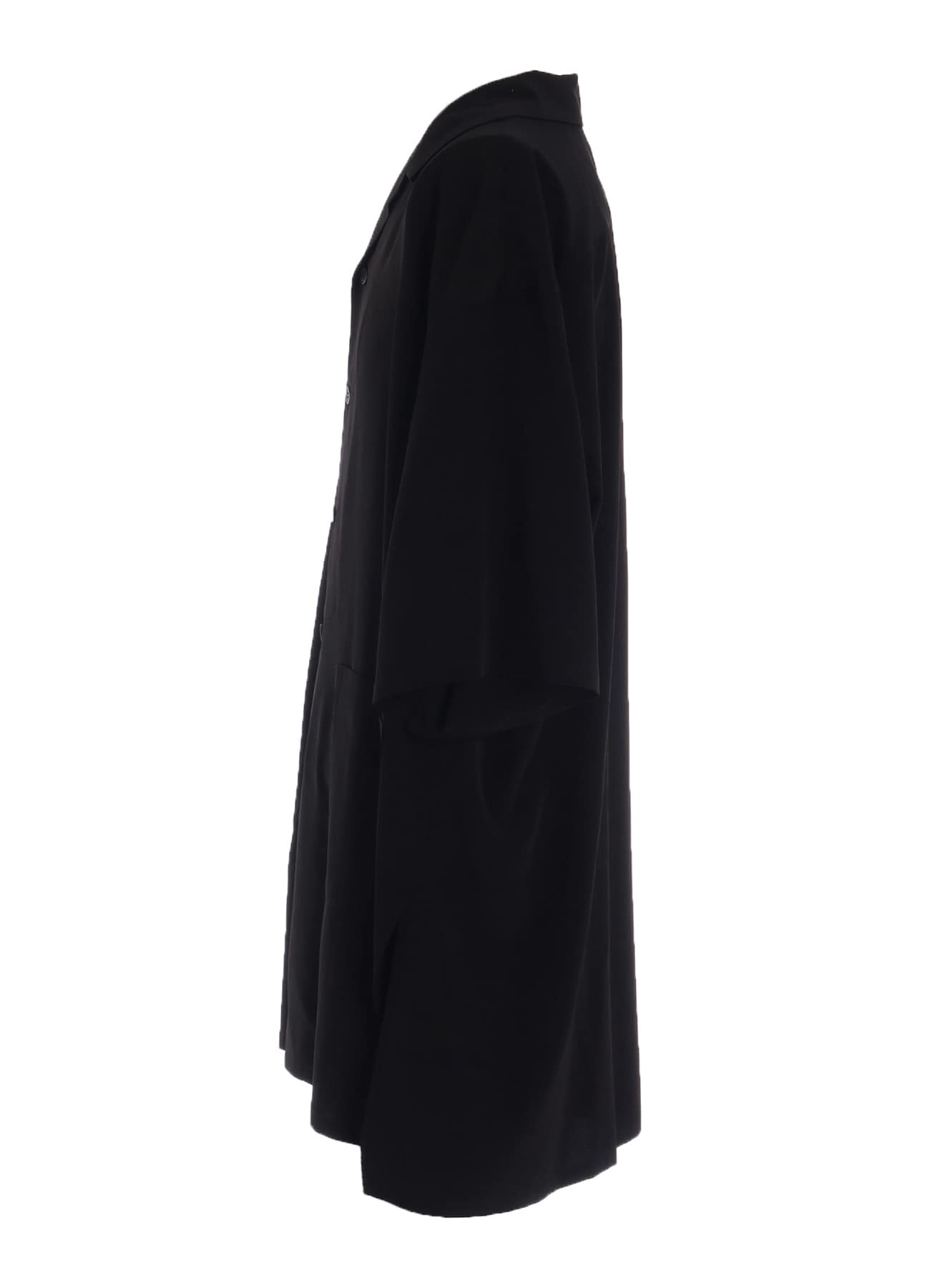 CREPE de CHINE BIG POCKET OPEN COLLAR SHIRTS