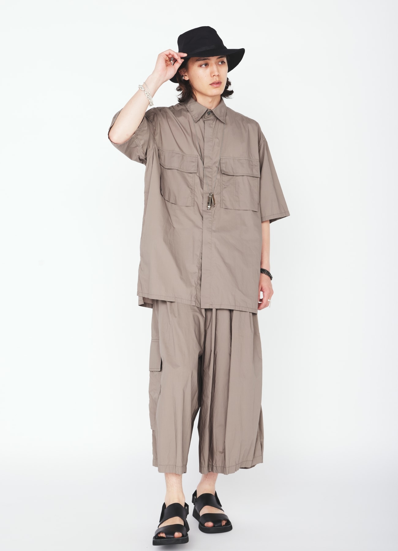 COTTON TYPEWRITER SHORT-SLEEVE SHIRT