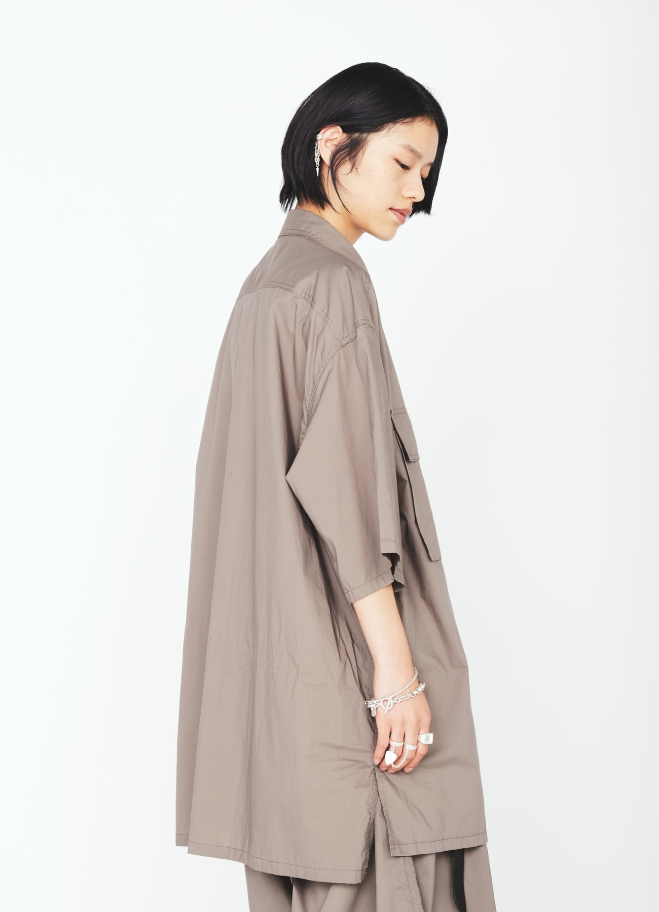 COTTON TYPEWRITER SHORT-SLEEVE SHIRT