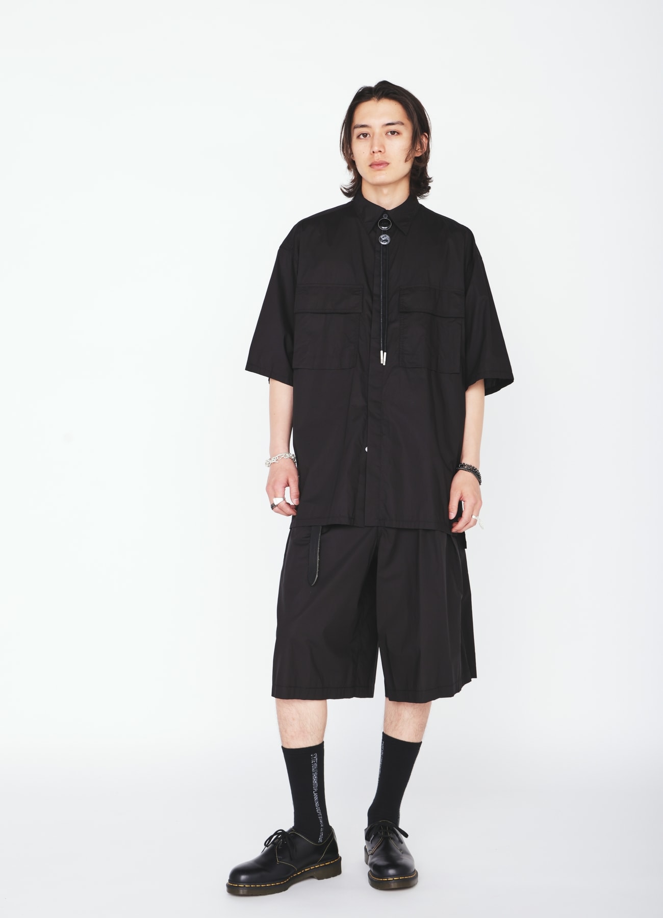 COTTON TYPEWRITER SHORT-SLEEVE SHIRT