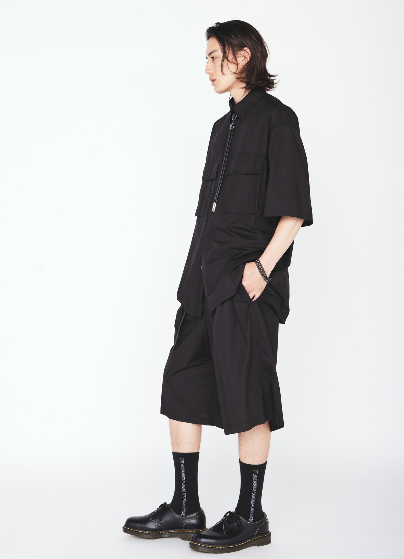 COTTON TYPEWRITER SHORT-SLEEVE SHIRT