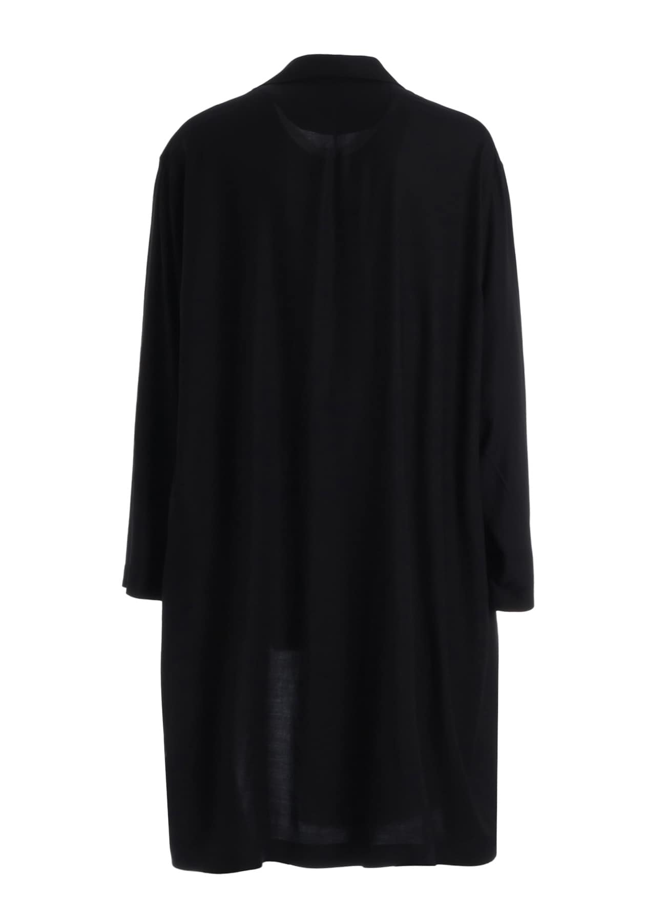 RAYON TWILL ONE-BUTTON LONG COAT