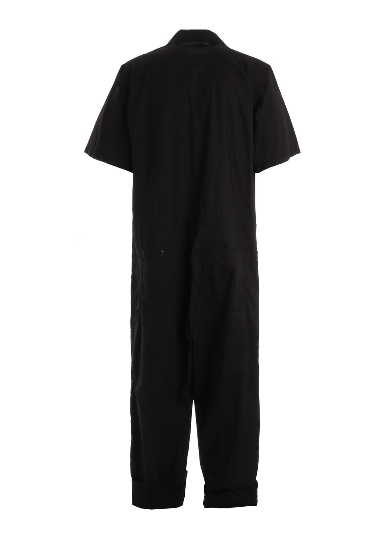 COTTON TYPEWRITER SHORT-SLEEVE JUMPSUIT
