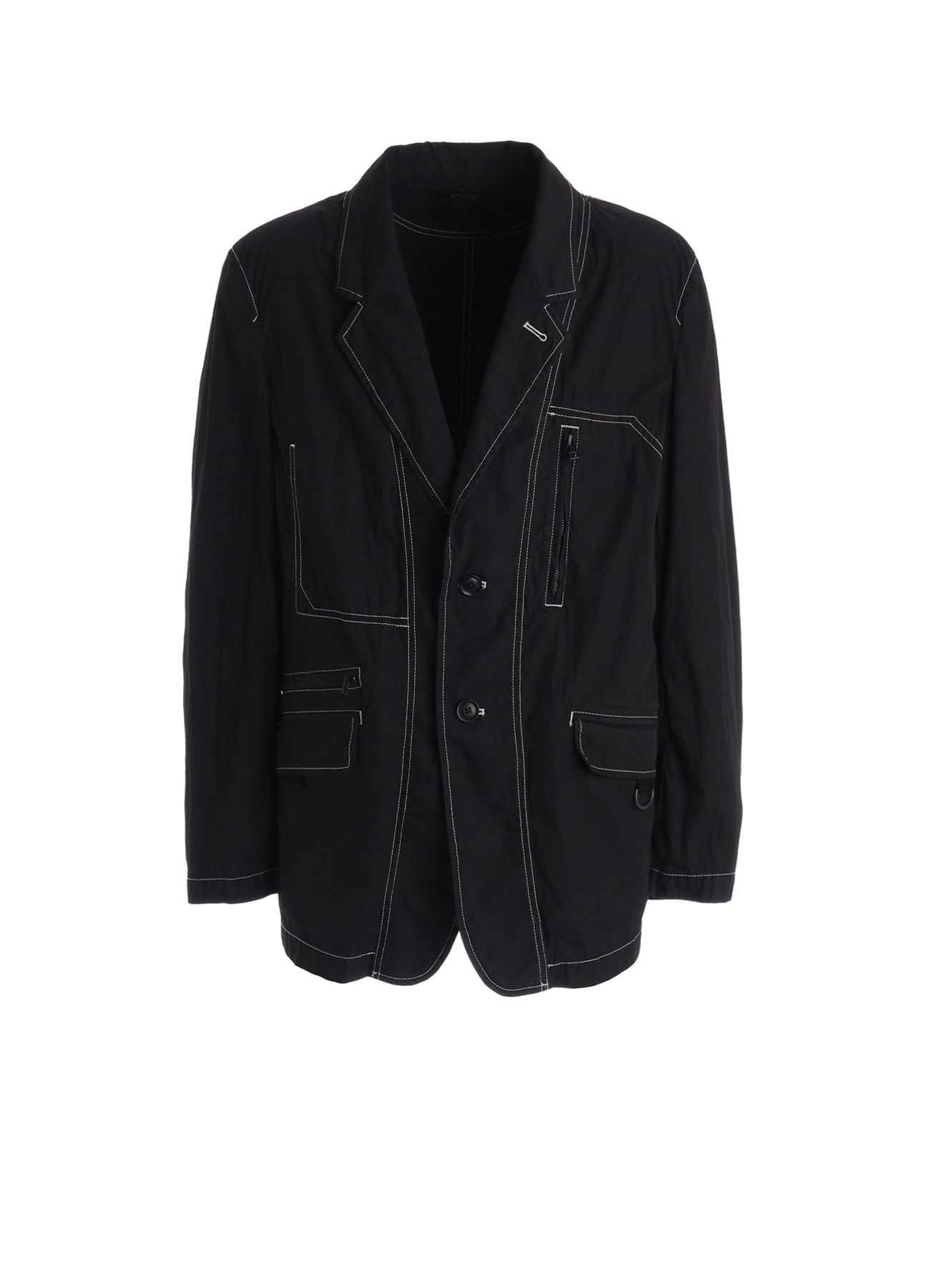 COTTON/NYLON WEATHER CLOTH ZIP-POCKET JACKET