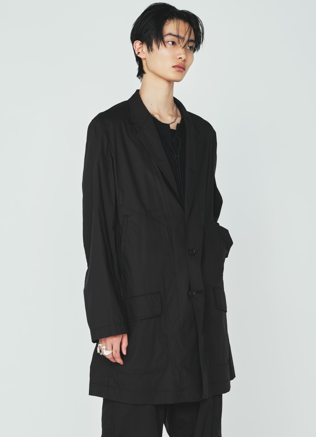 COTTON TYPEWRITER WORK-DETAIL JACKET