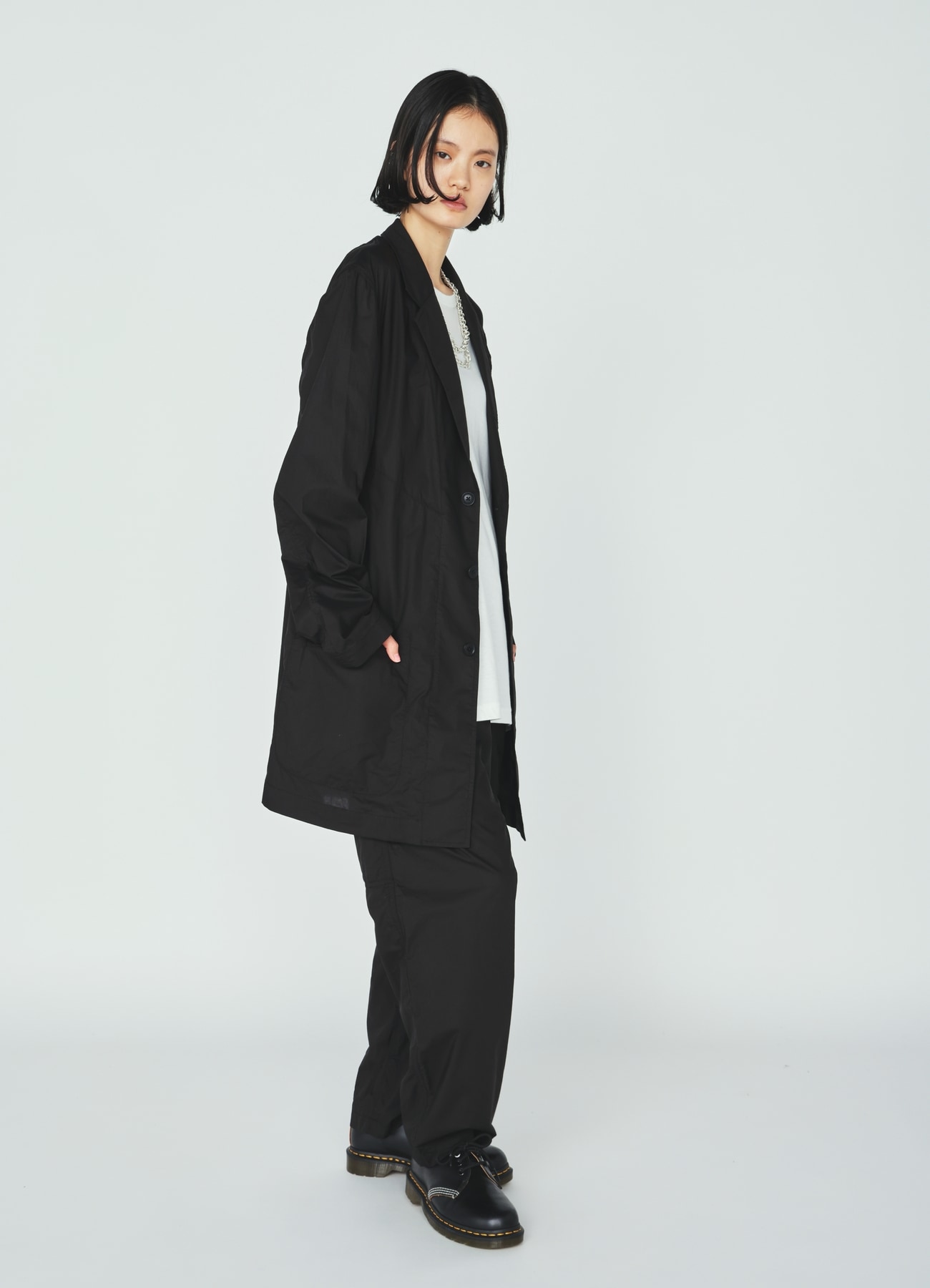 COTTON TYPEWRITER WORK-DETAIL JACKET