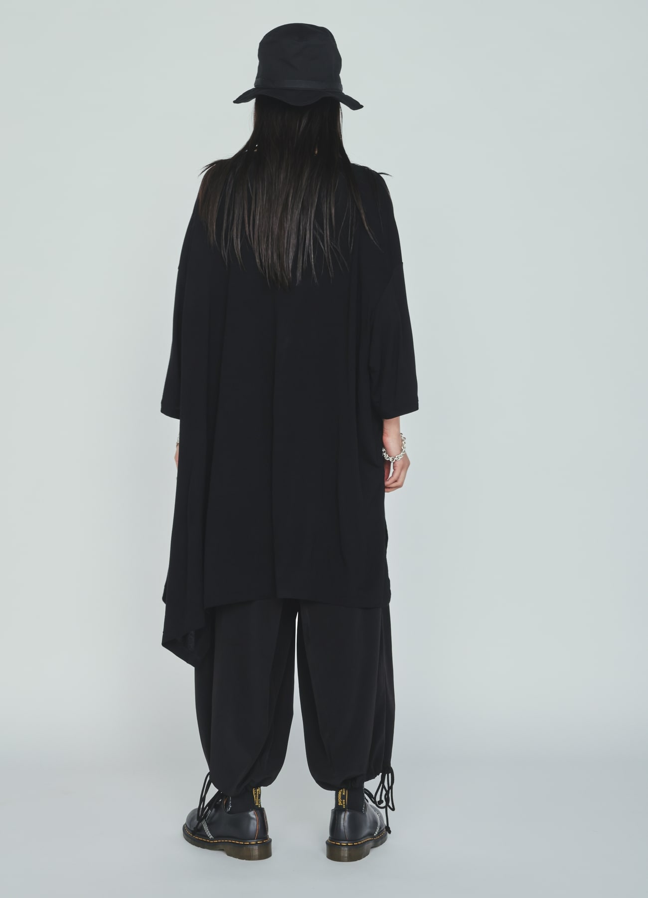 CREPE de CHINE HAKAMA BALLOON PANTS