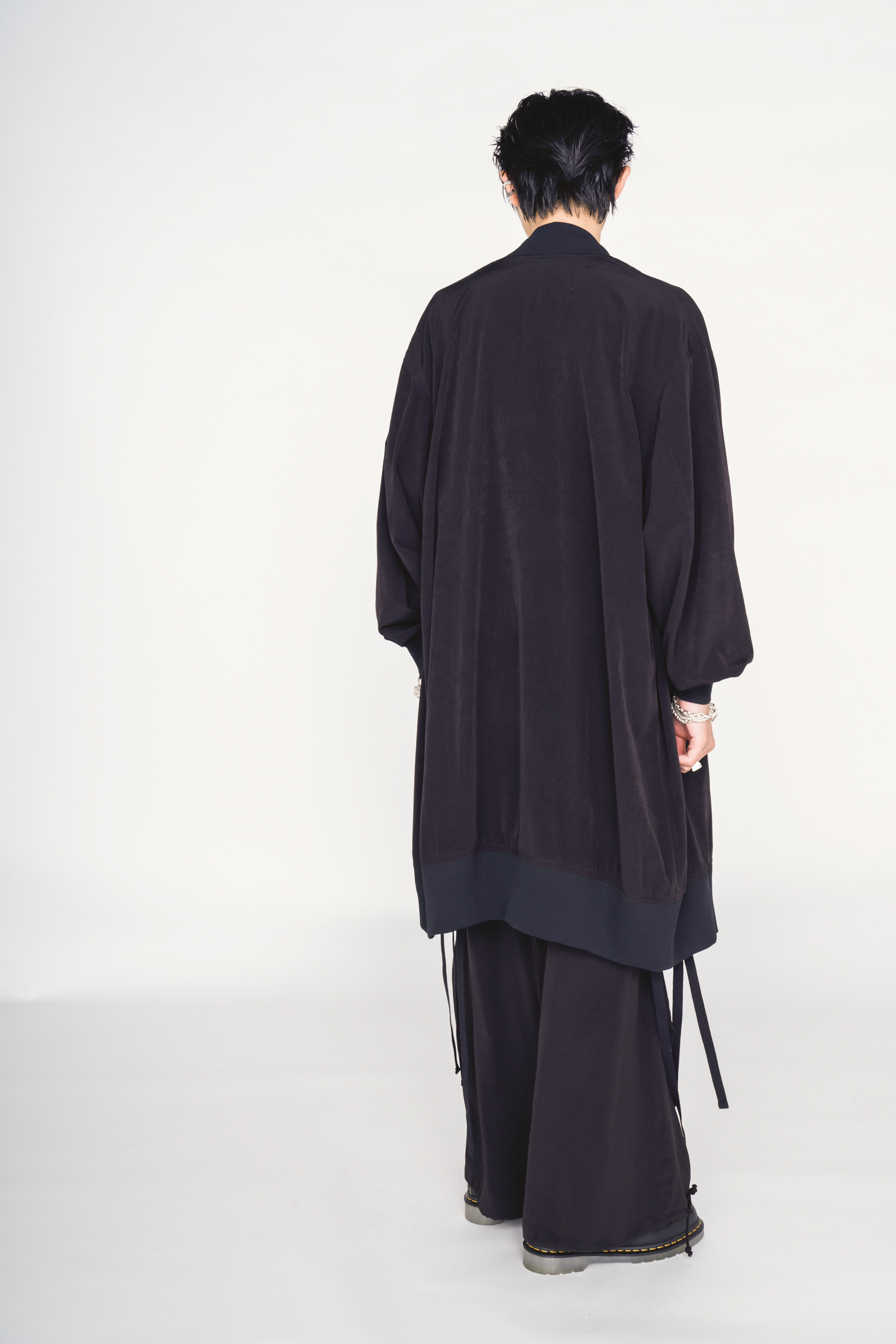 CREPE de CHINE STRAP TECHNO PANTS