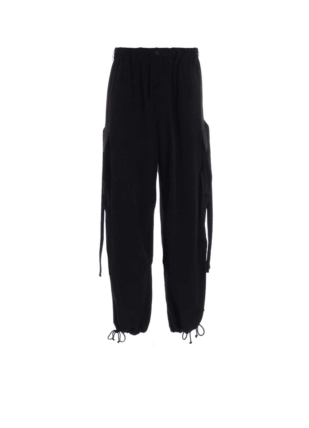 CREPE de CHINE STRAP TECHNO PANTS