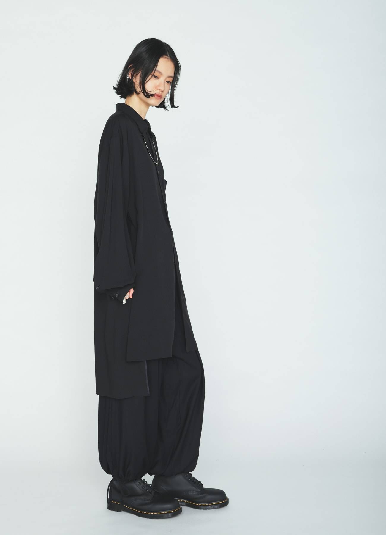 RAYON TWILL BALLOON PANTS