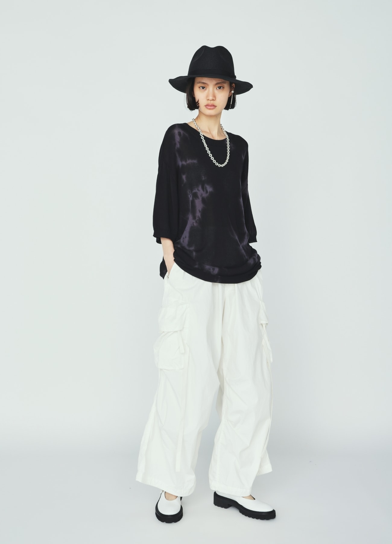 COTTON/NYLON WEATHER CLOTH TECHNO PANTS
