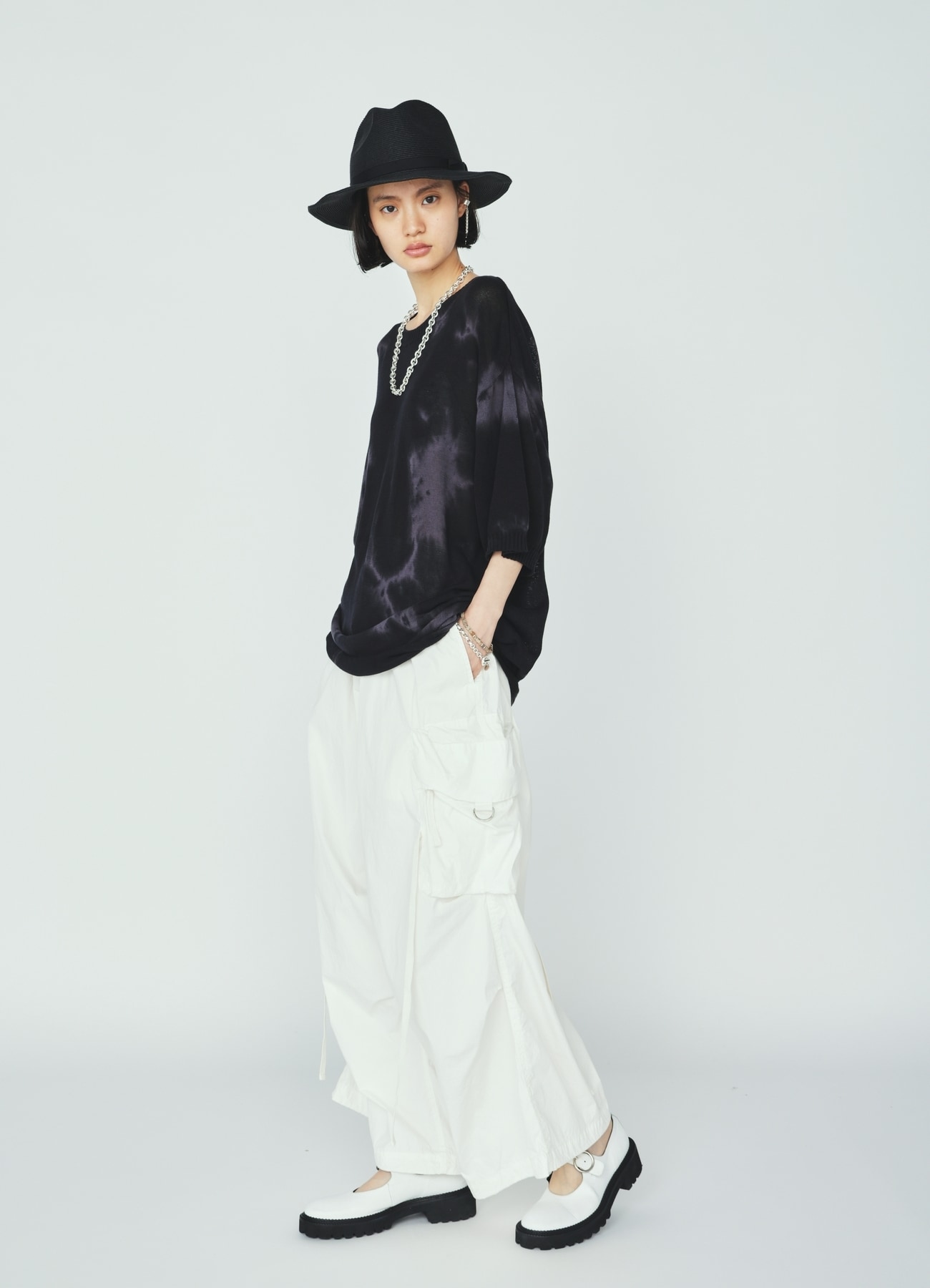 COTTON/NYLON WEATHER CLOTH TECHNO PANTS